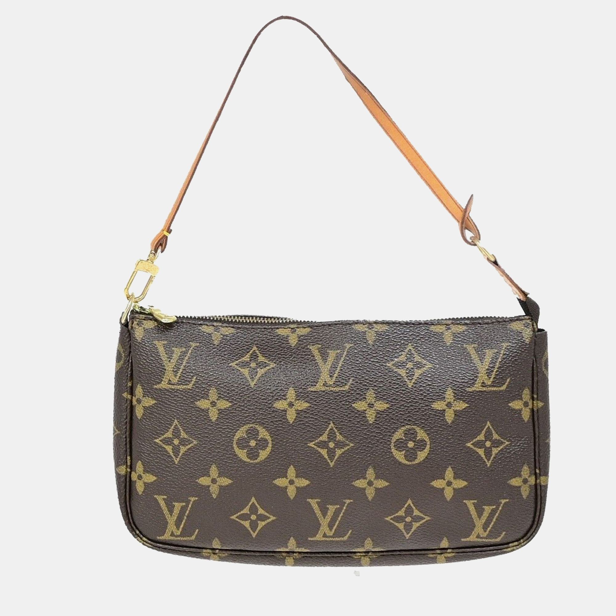 

Louis Vuitton Brown Canvas Pochette Accessoires Shoulder Bag