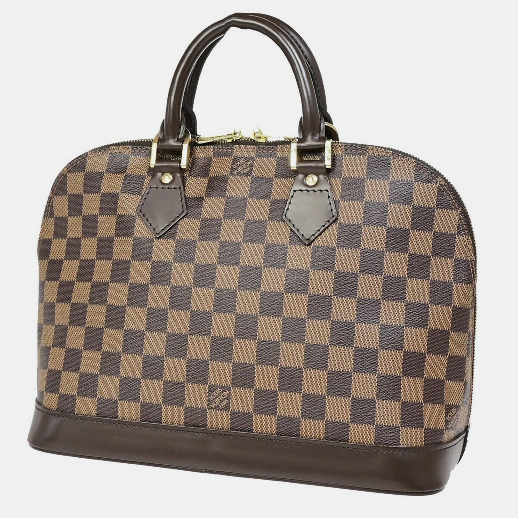 

Louis Vuitton Brown Damier Ebene Canvas and Leather PM Alma Satchel Bag