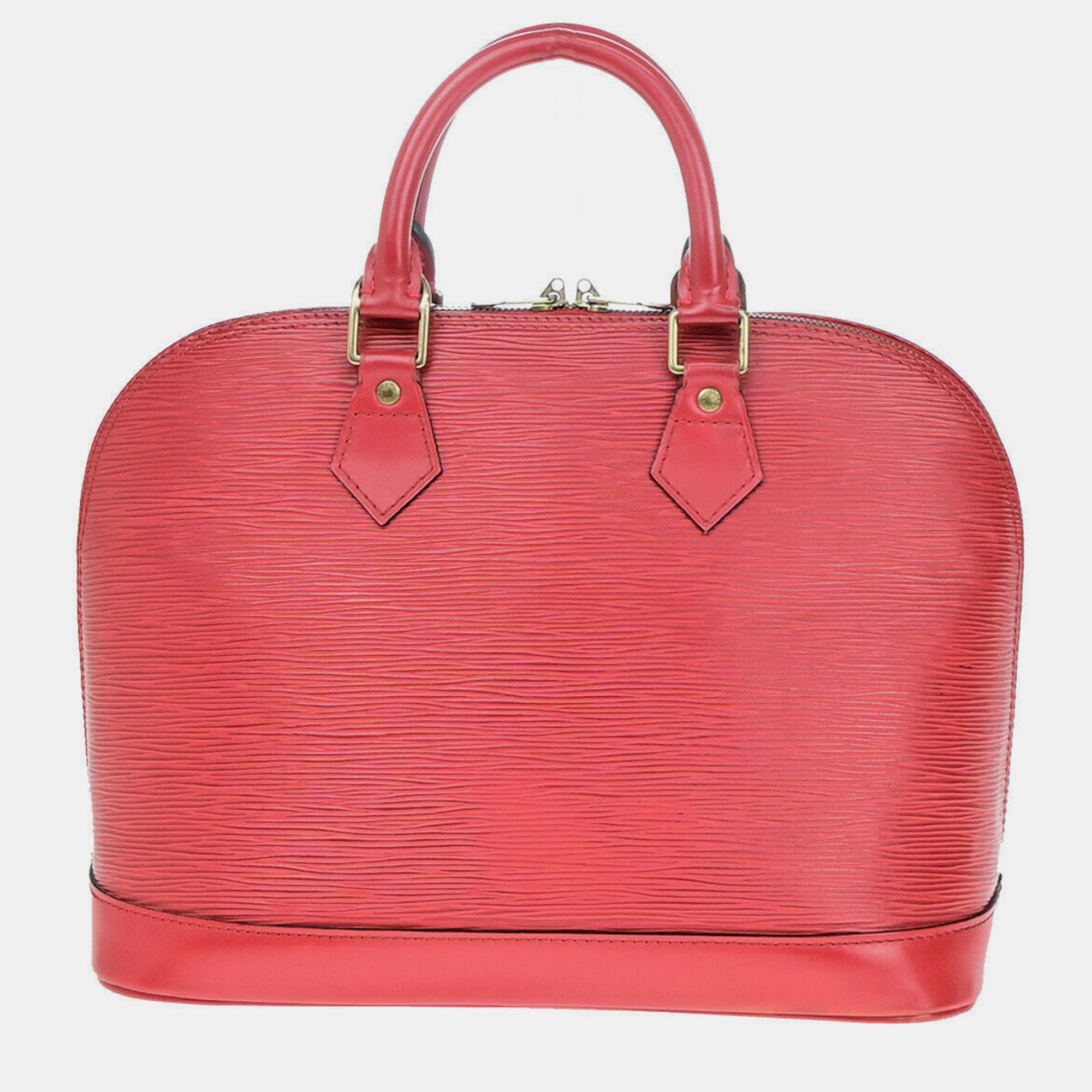 

Louis Vuitton Red Leather PM Alma Satchel Bag