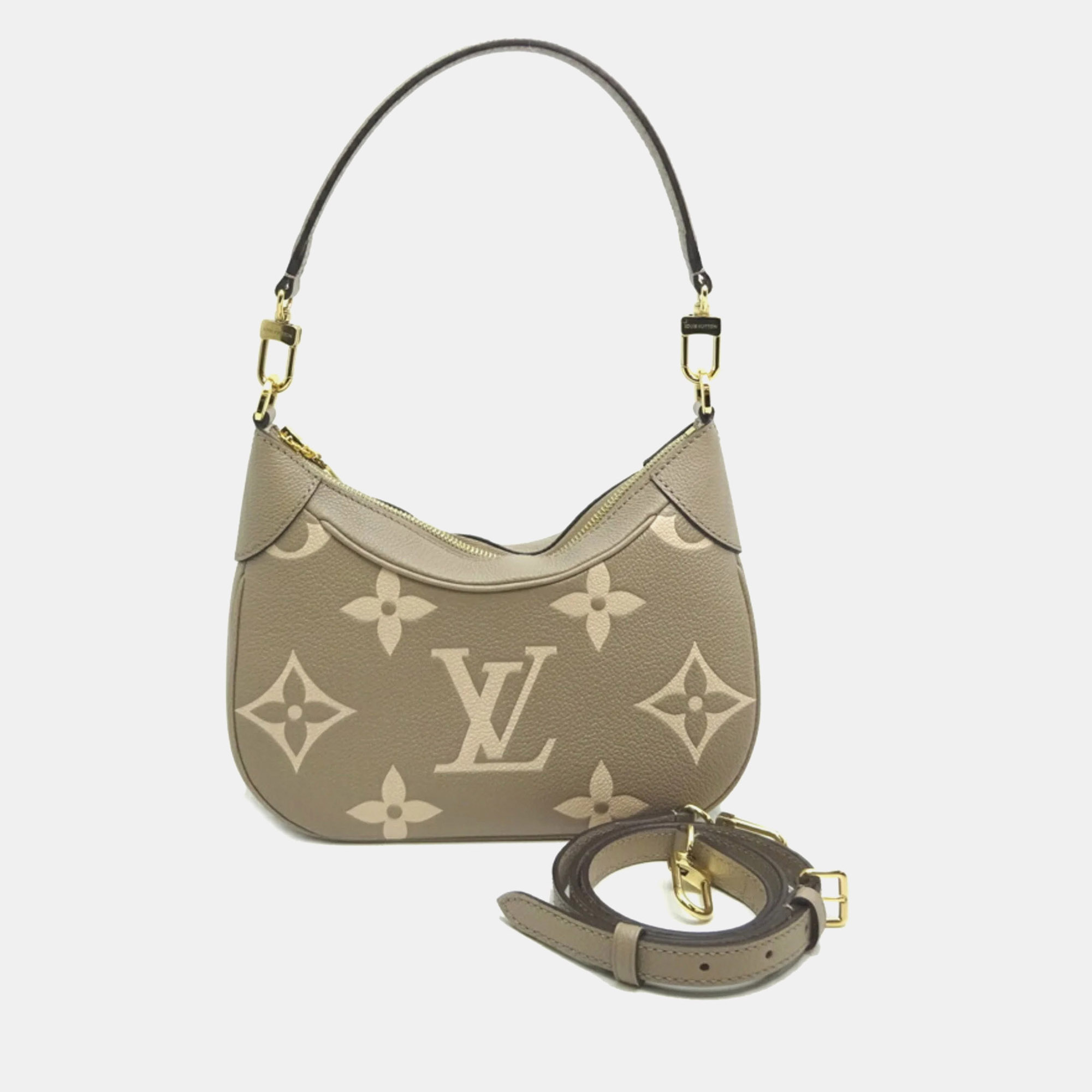 

Louis Vuitton Bicolor Monogram Empreinte Giant Bagatelle NM Handbag, Beige