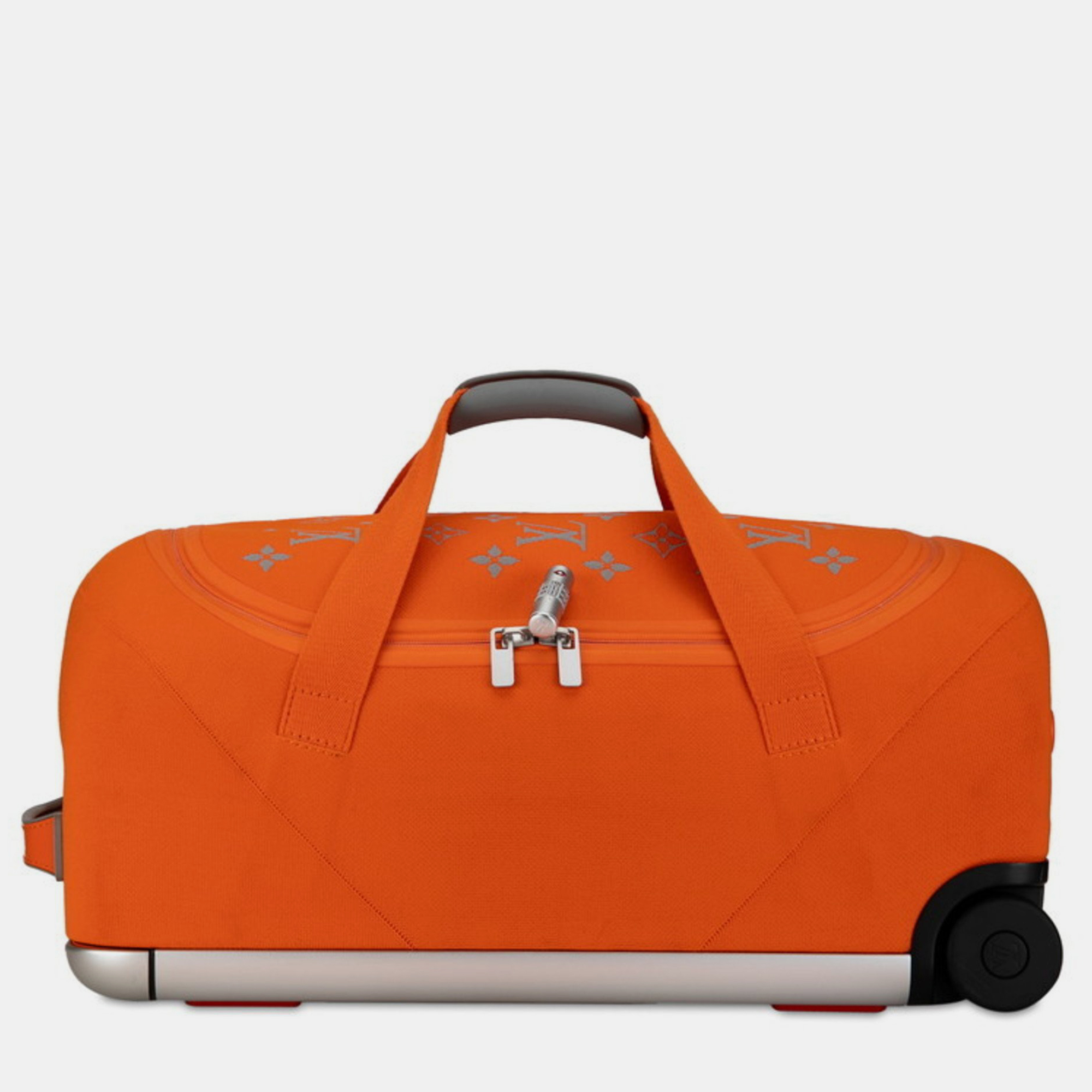 

Louis Vuitton Orange Leather Monogram Horizon Soft 55 Duffle Bag