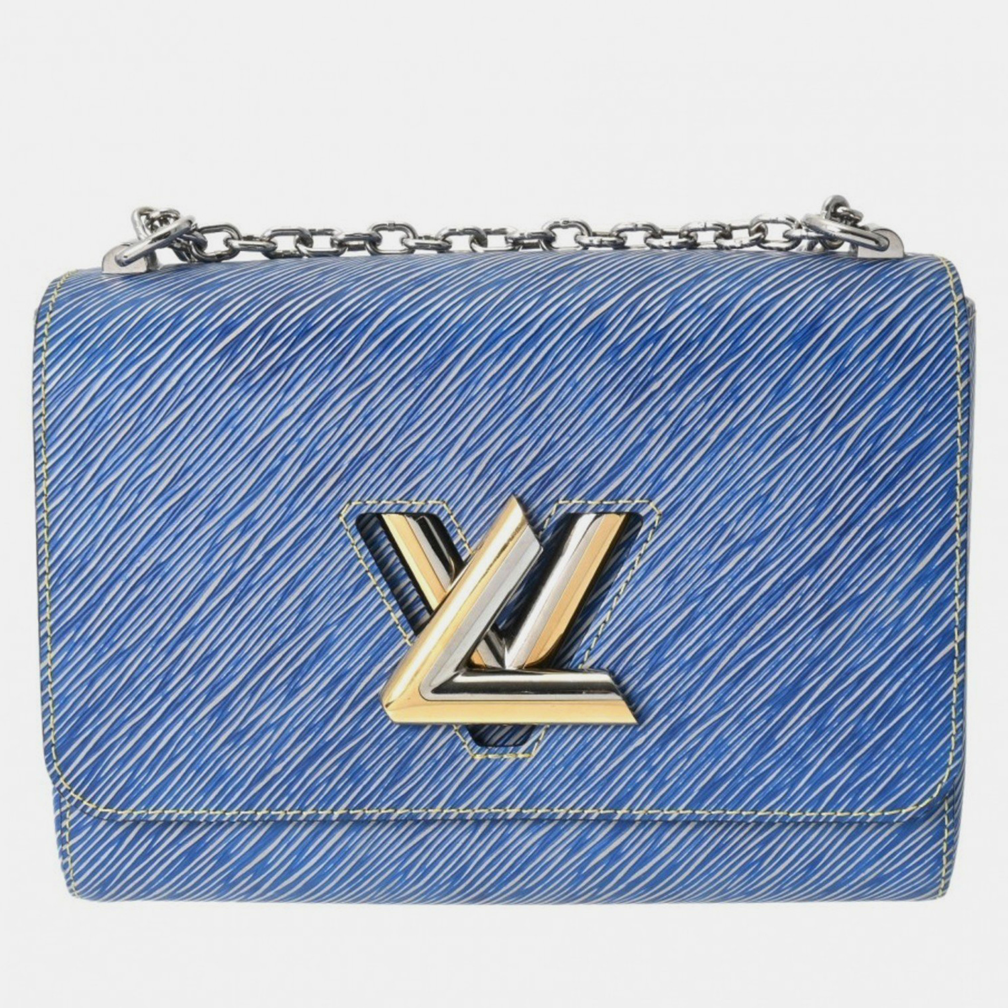 

Louis Vuitton Blue Epi Leather Denim Twist MM Shoulder Bag