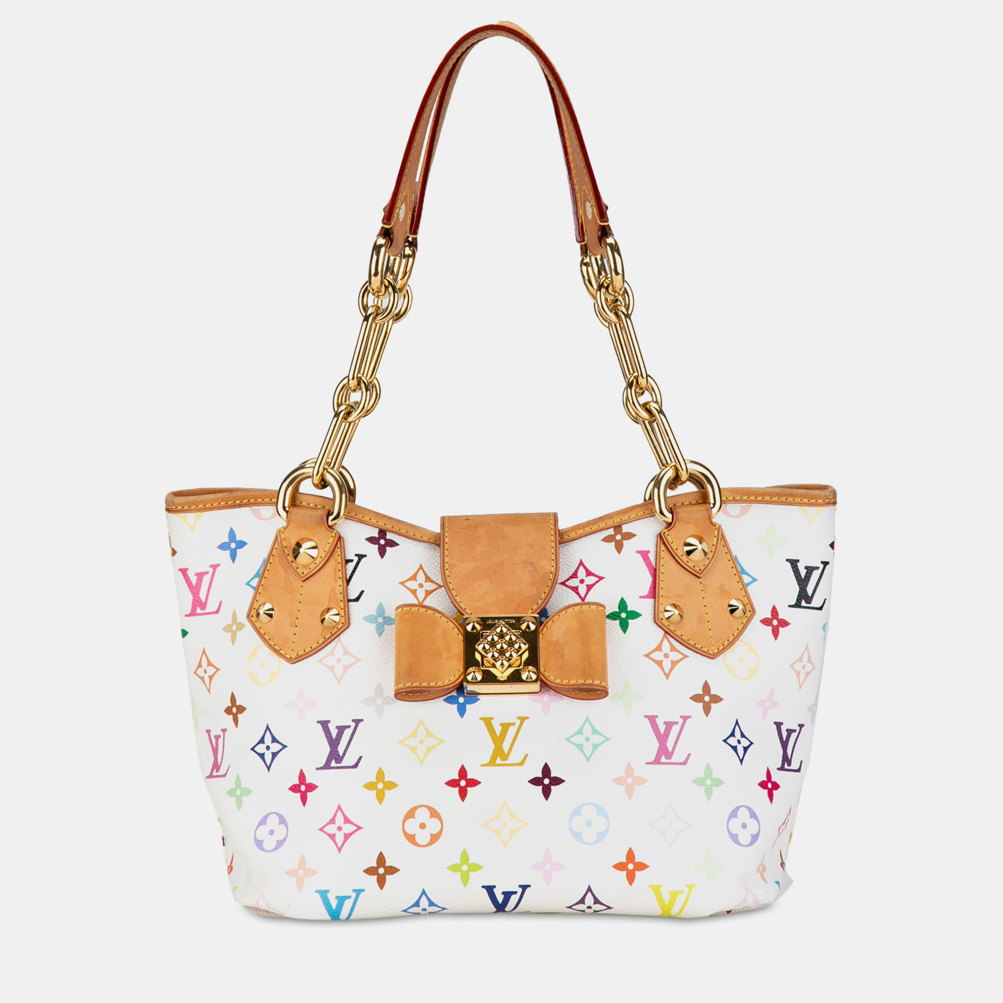 

Louis Vuitton Monogram Multicolore Annie MM Bag, White