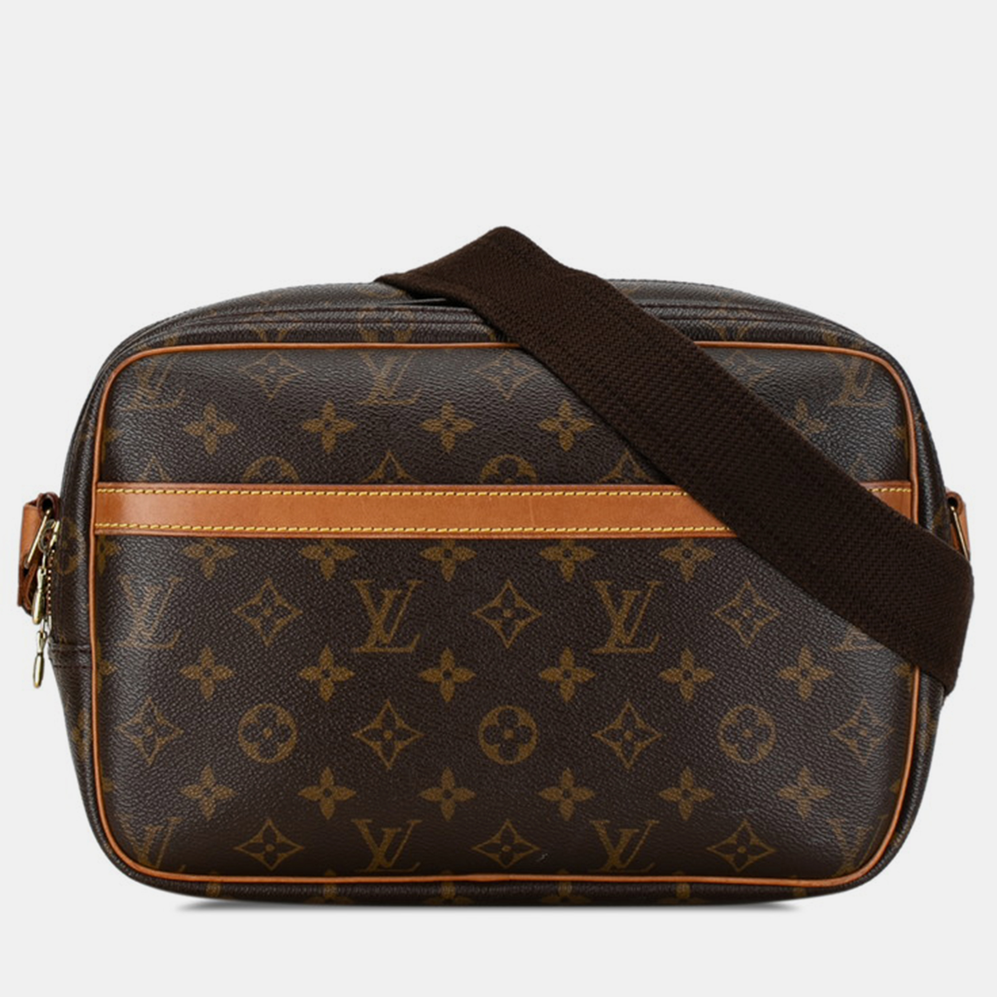 

Louis Vuitton Brown Monogram Canvas Reporter PM Shoulder Bag