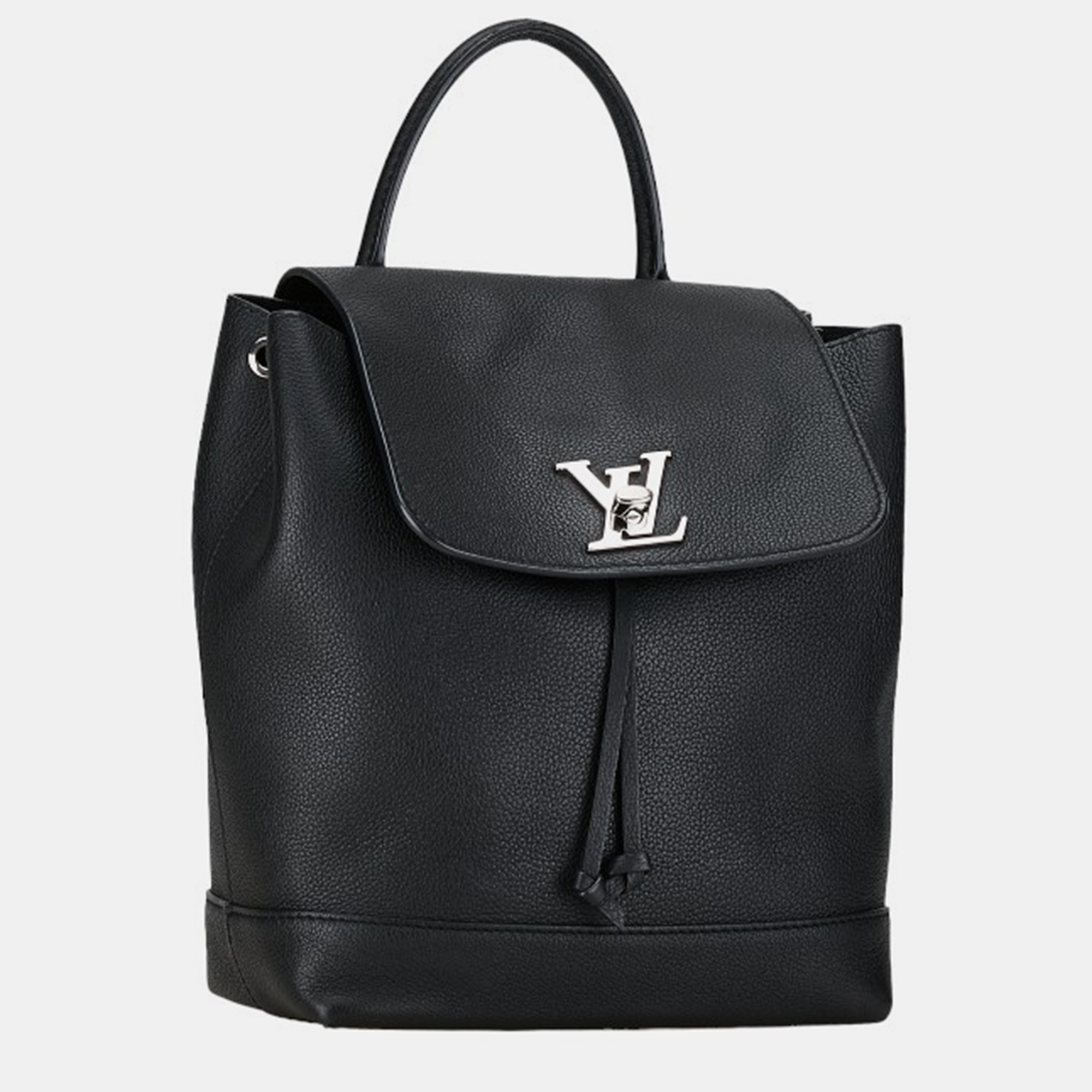 

Louis Vuitton Black Leather Lockme Backpack
