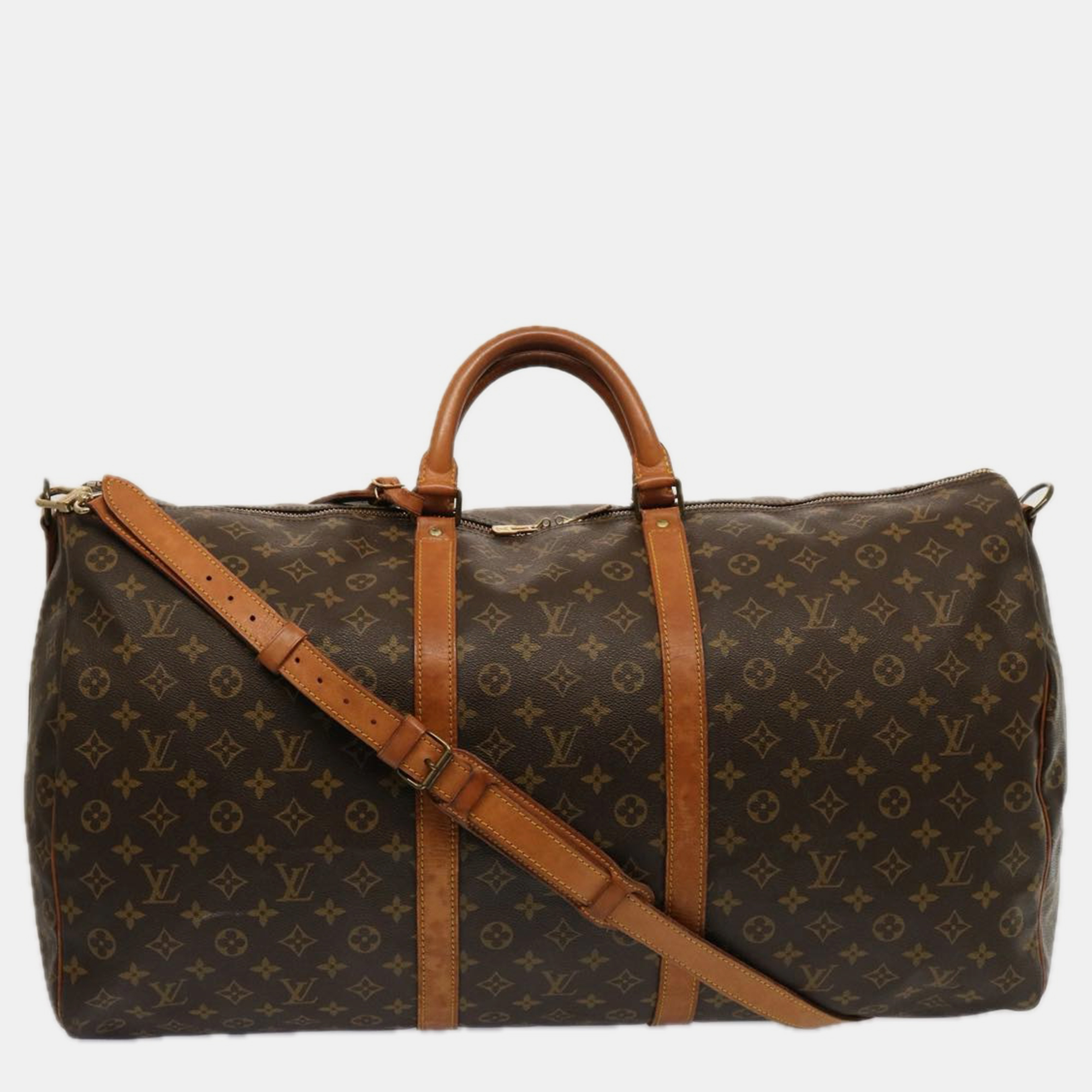 

Louis Vuitton Brown Monogram Canvas Keepall Bandouliere 60 Duffel Bag