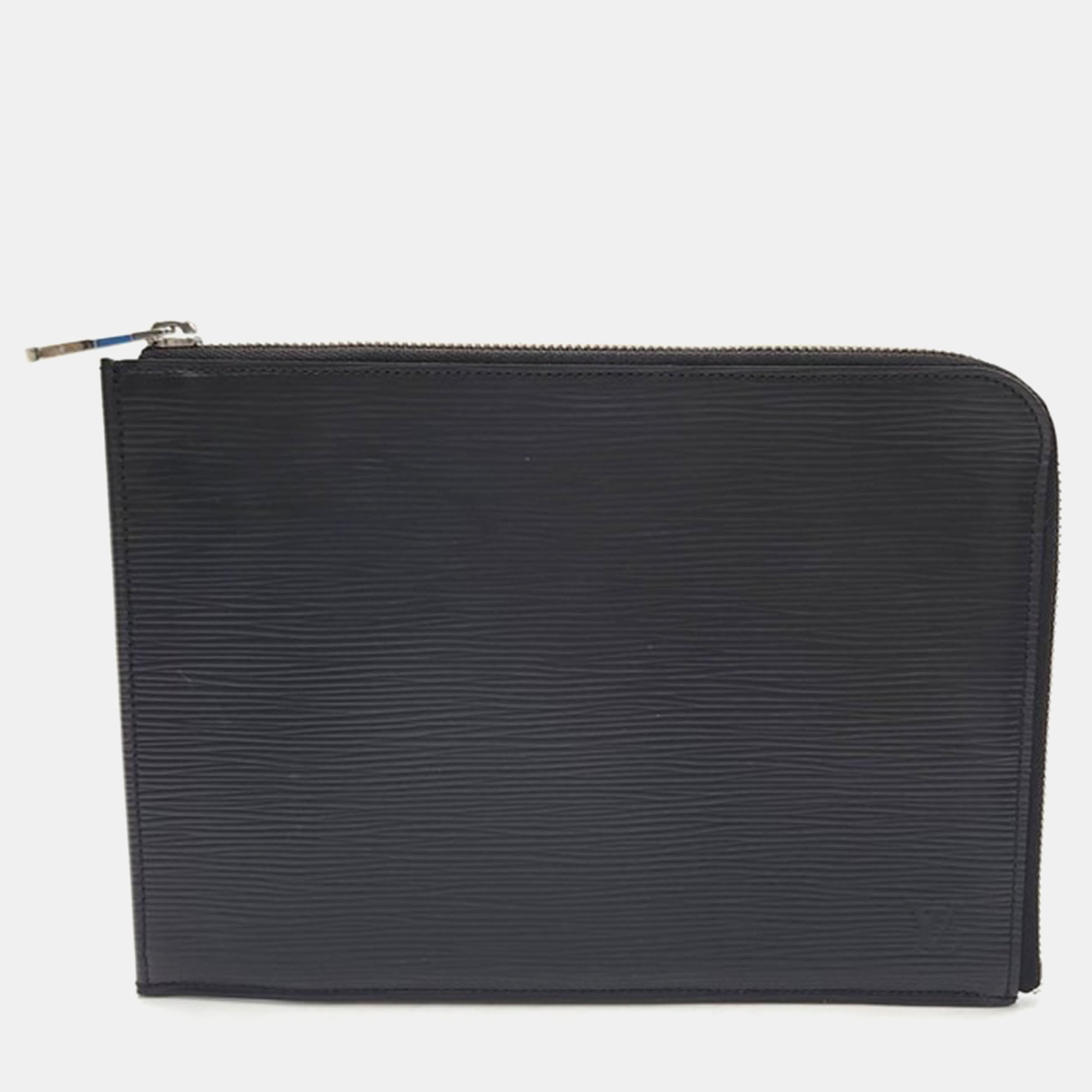 Pre-owned Louis Vuitton Epi Clutch In Black