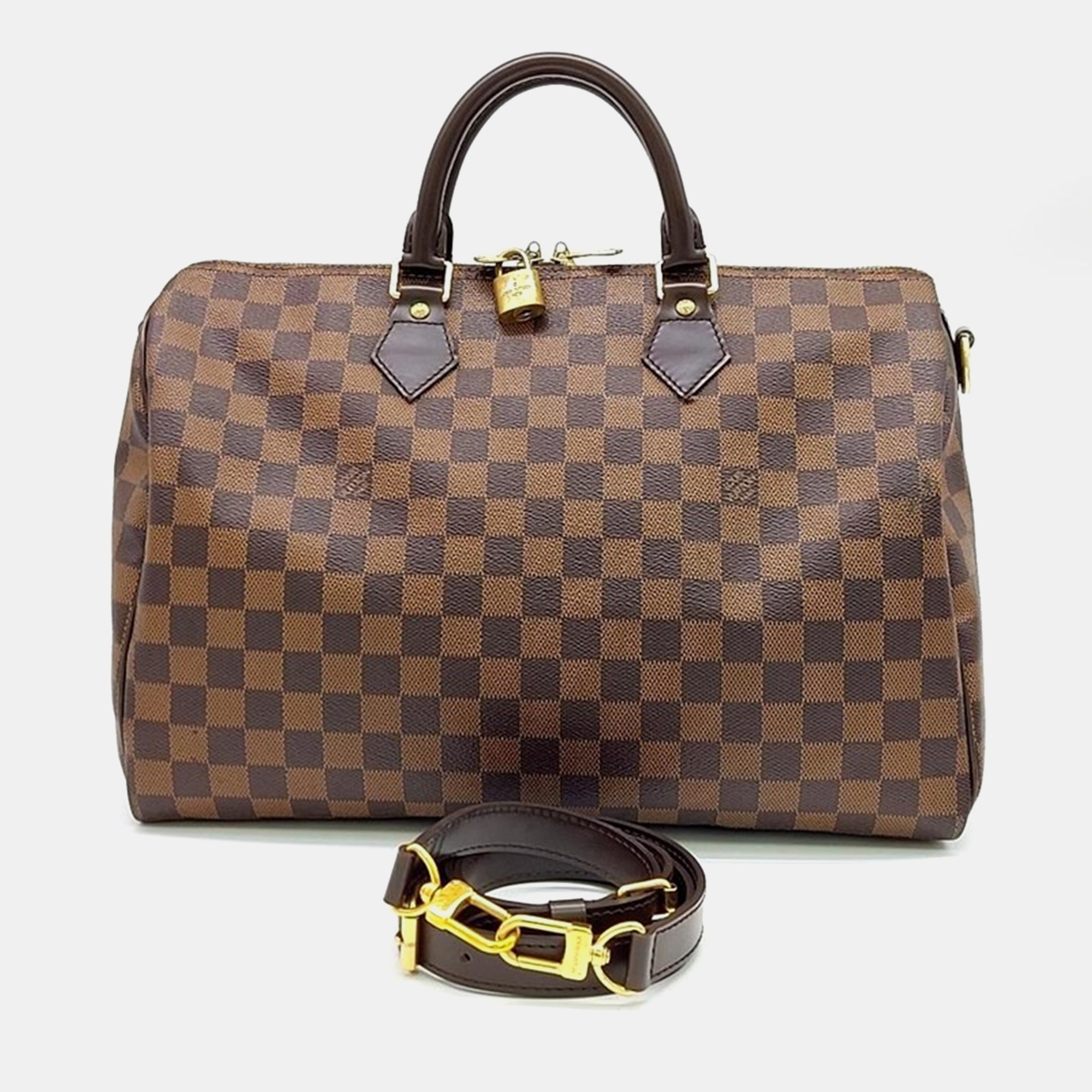 

Louis Vuitton Damier Bandouliere Speedy 35 Bag, Brown