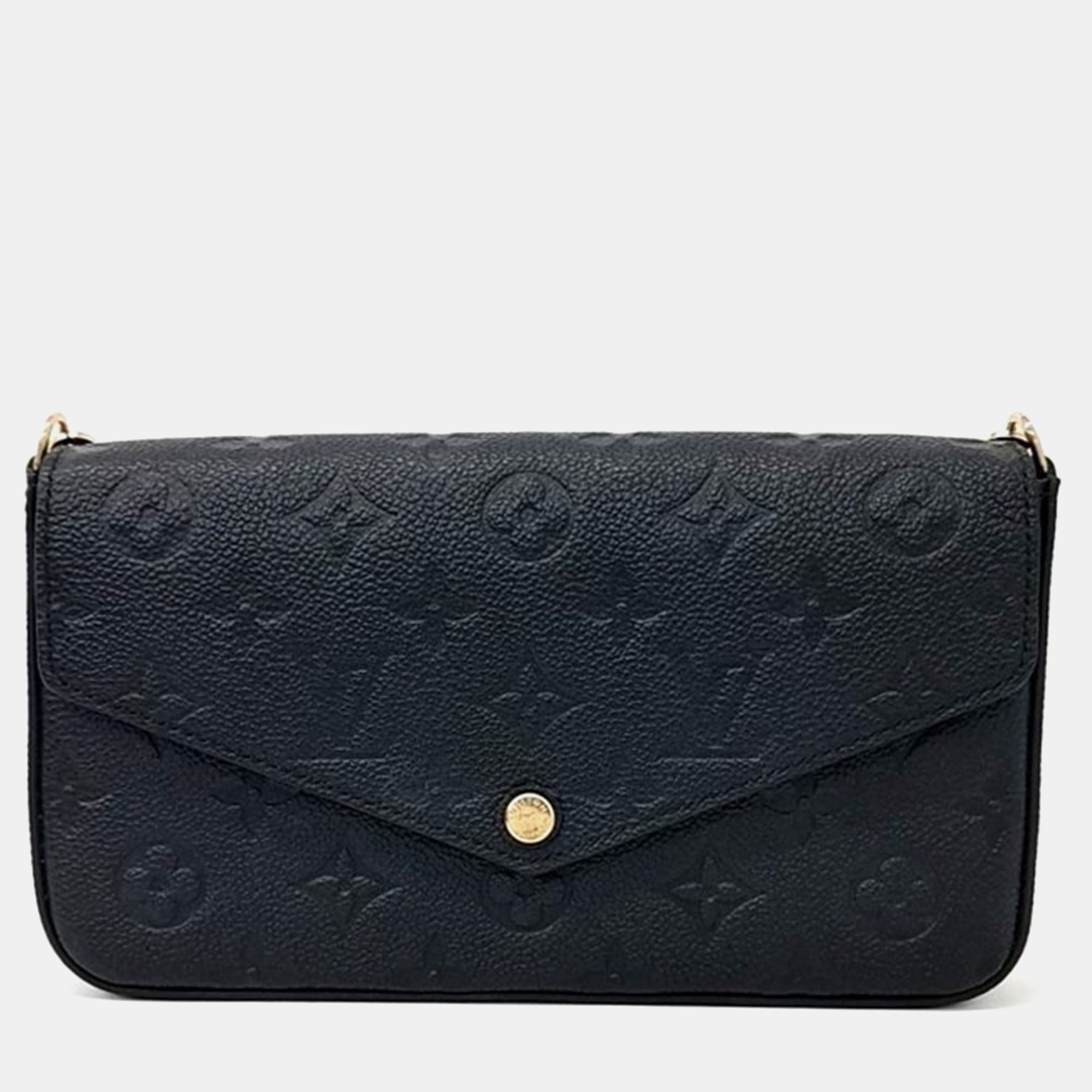 

Louis Vuitton Black Empreinte Felicie Pochette Bag