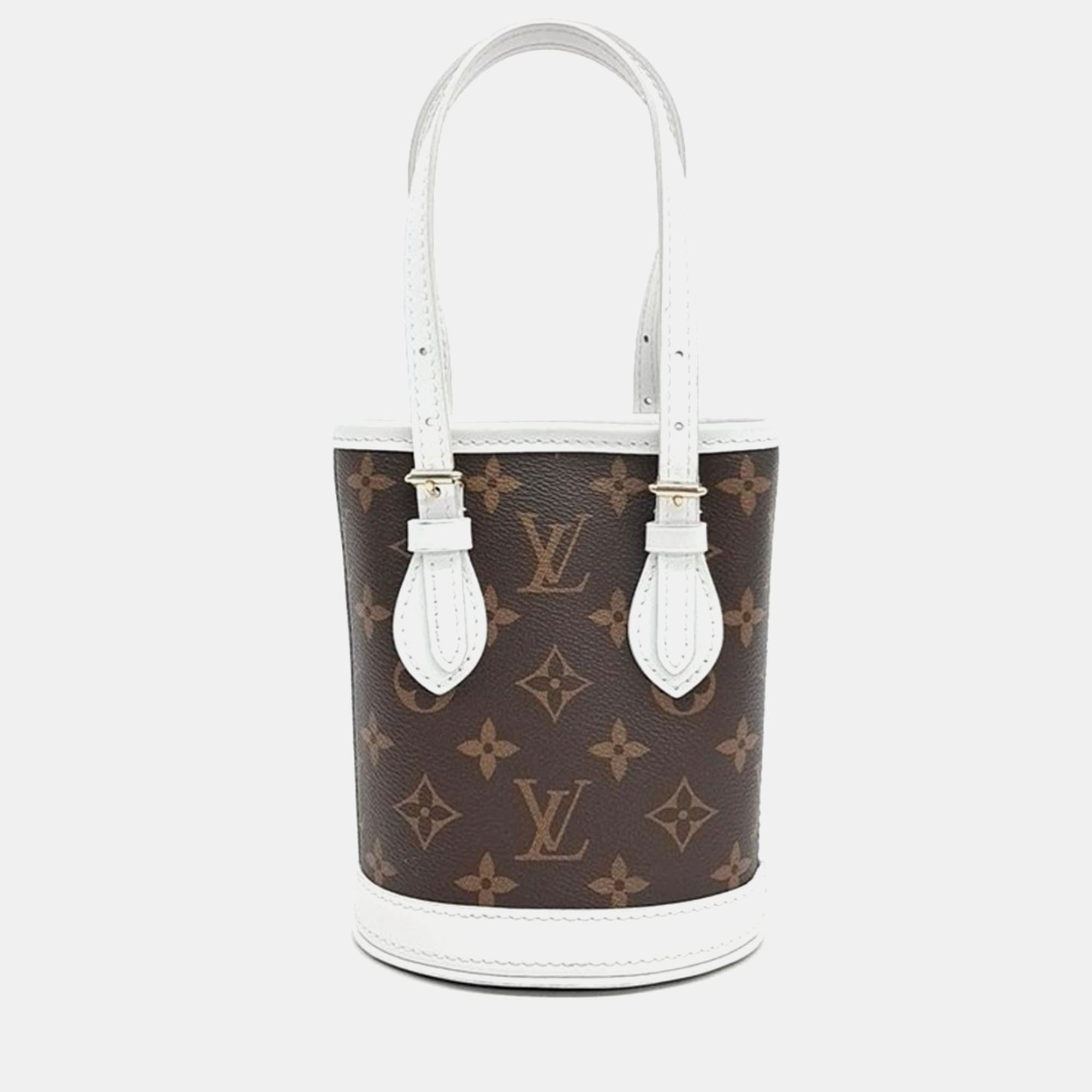 Pre-owned Louis Vuitton Nano Bucket Bag In Brown