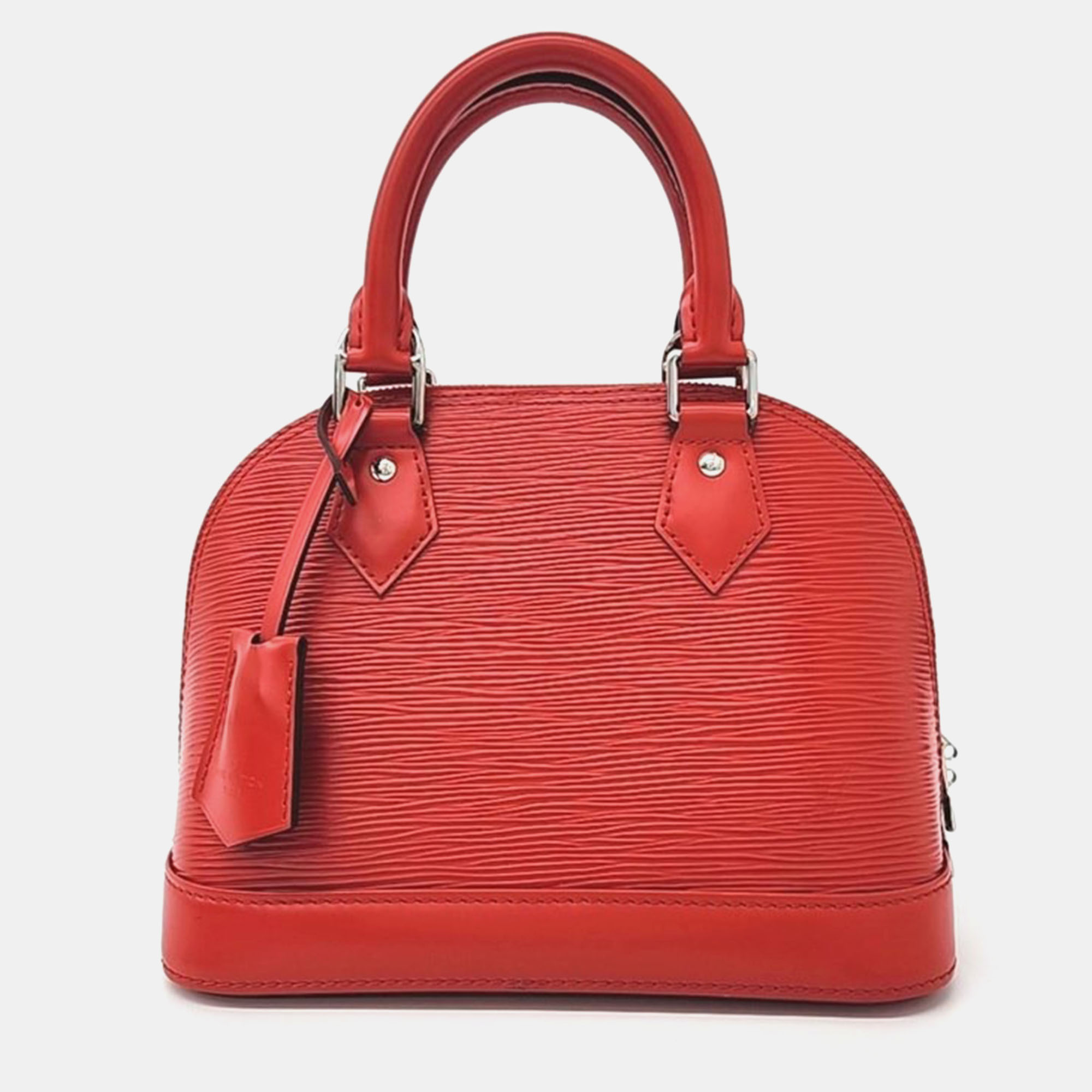 Pre-owned Louis Vuitton Epi Almabb Bag In Red