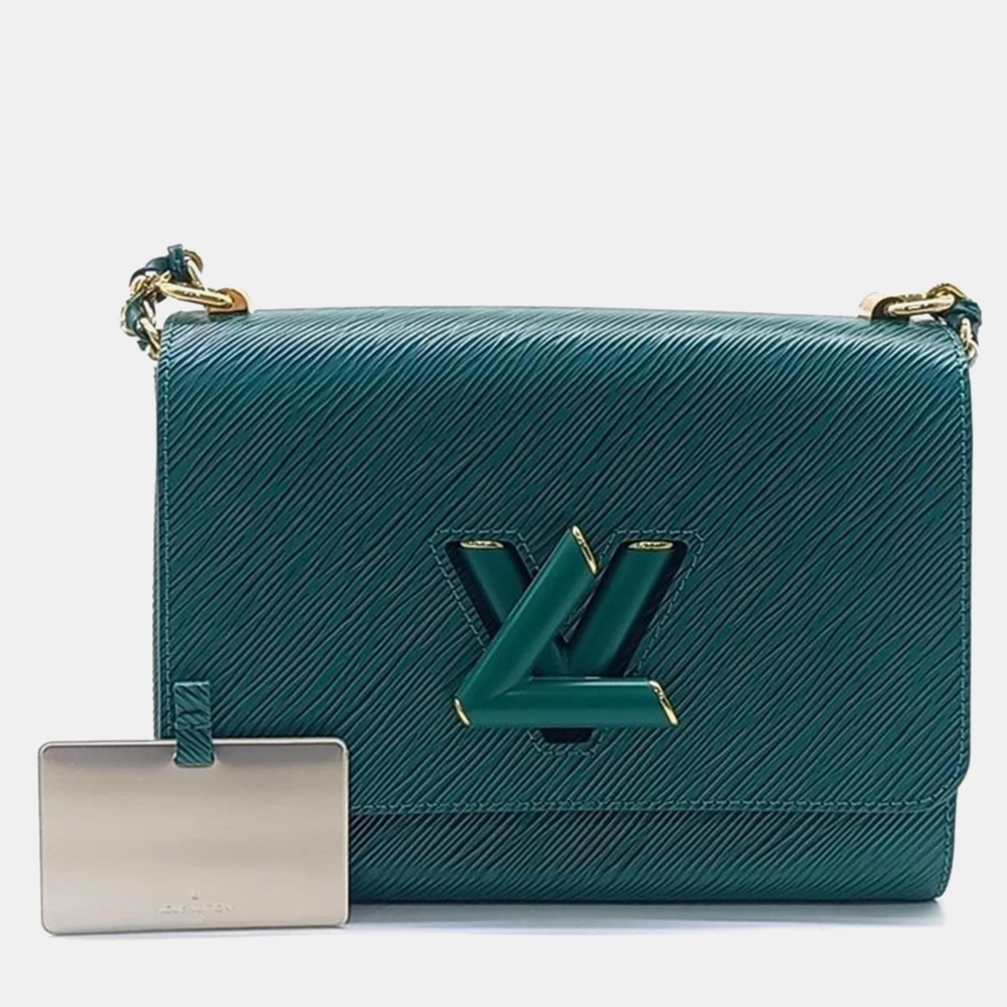 Pre-owned Louis Vuitton Epi Twist Mm M57977 Bag In Green