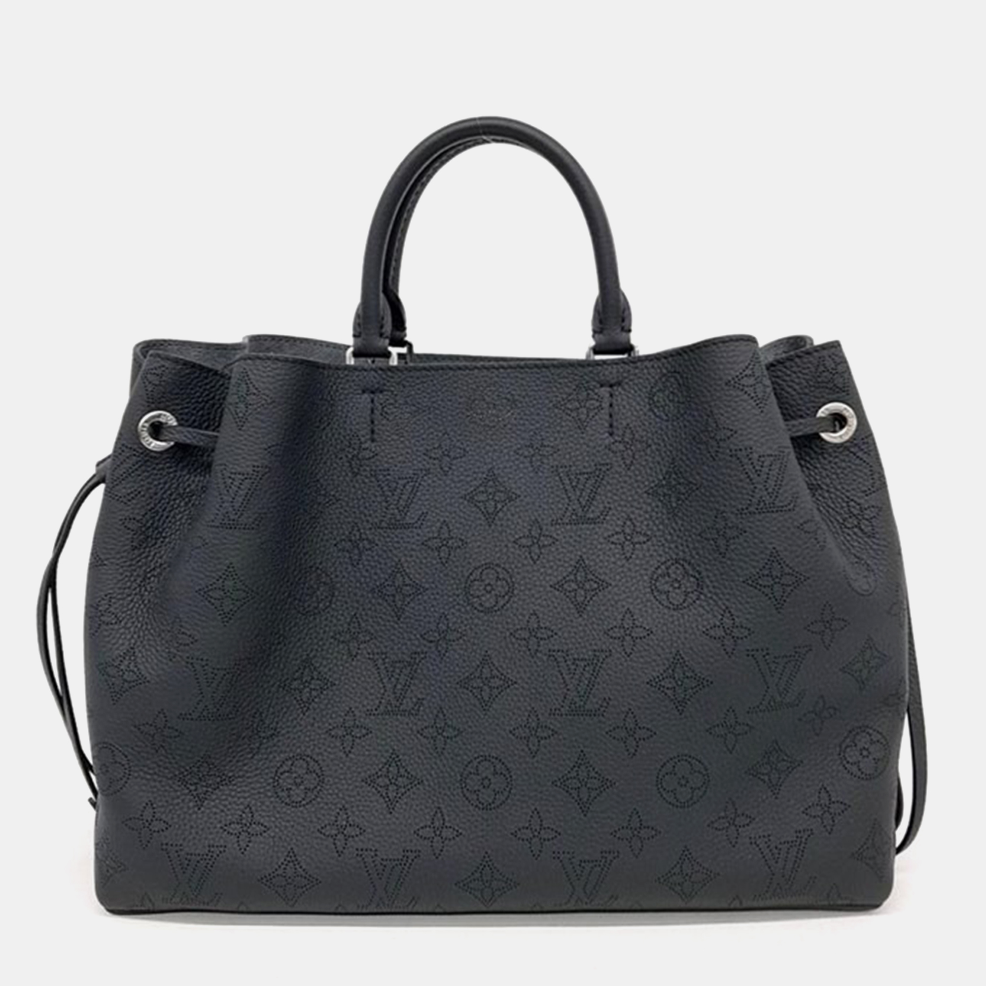 

Louis Vuitton Black Leather Mahina Bella Tote Bag