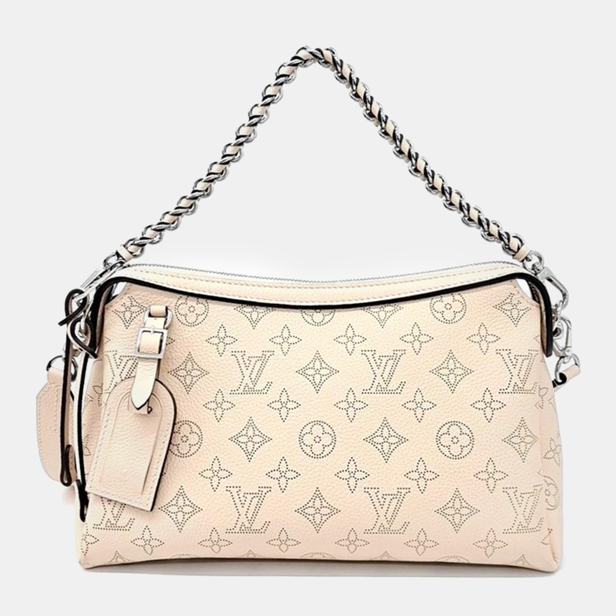 

Louis Vuitton Beige Mahina Leather Hand It All PM Shoulder Bag