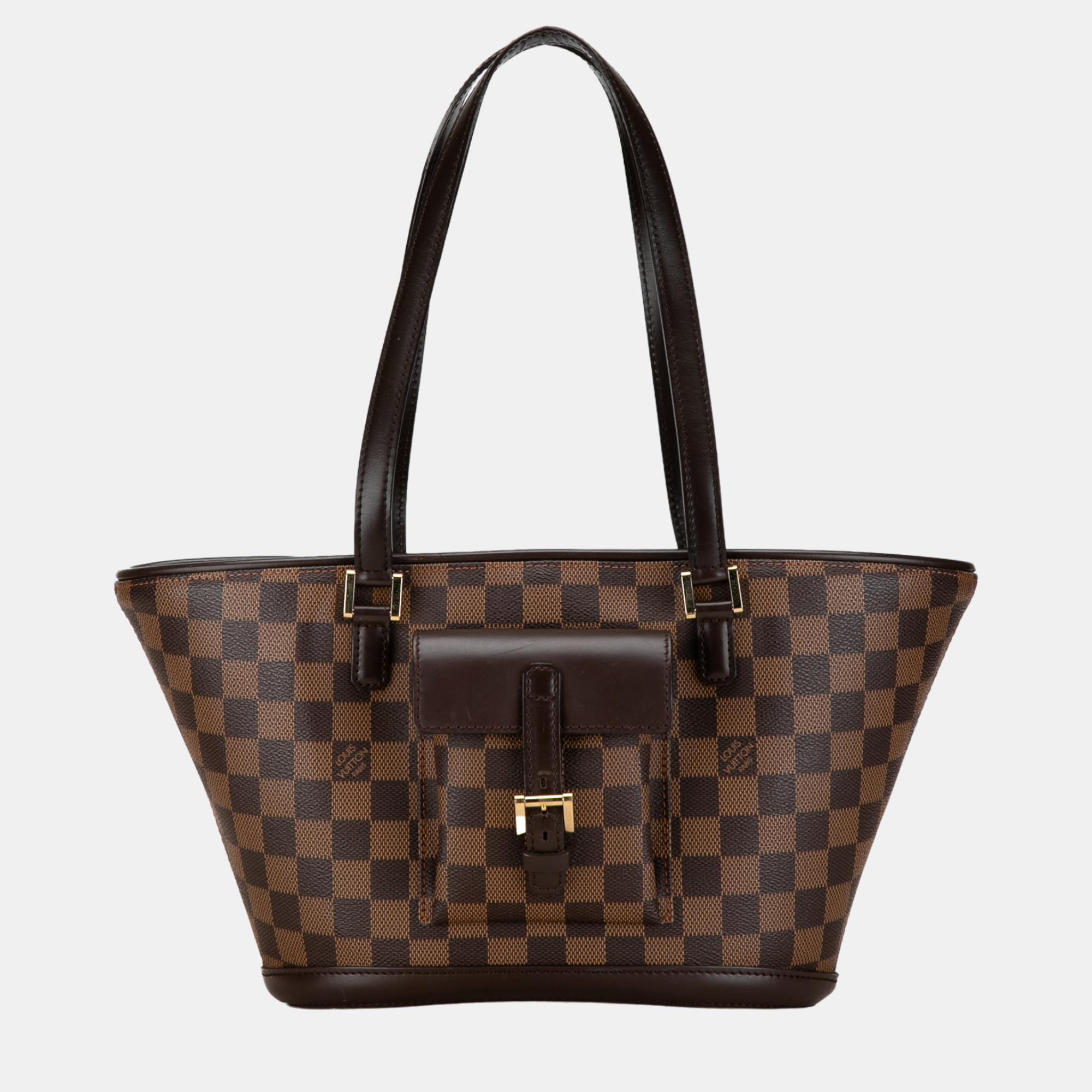 

Louis Vuitton Brown Damier Ebene Manosque PM