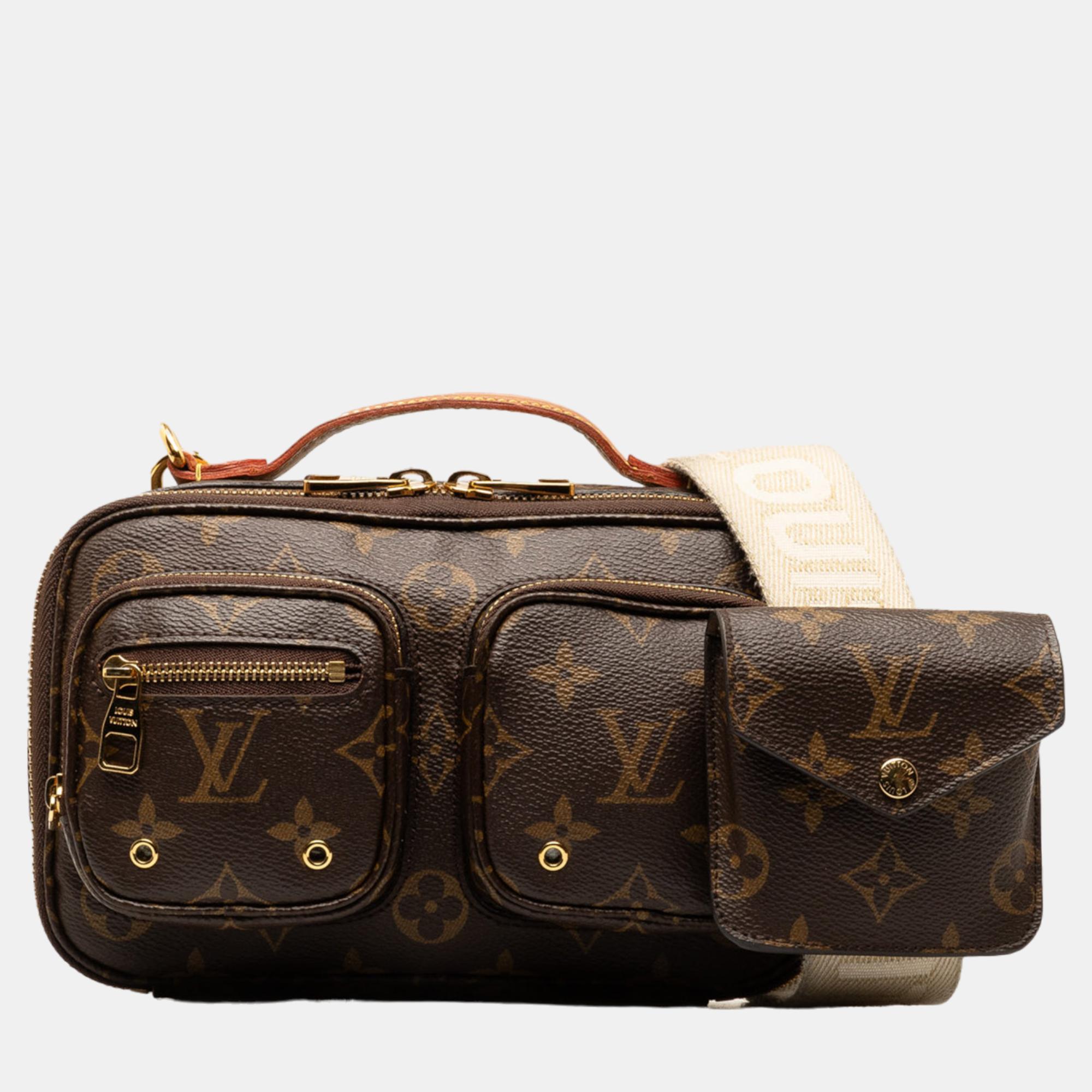 

Louis Vuitton Brown Monogram Utility Satchel