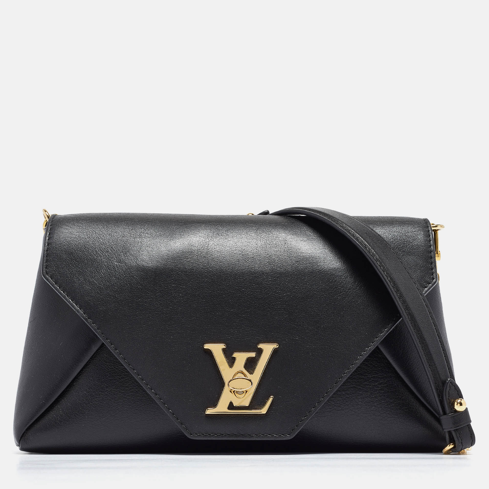 

Louis Vuitton Black Leather Love Note Bag