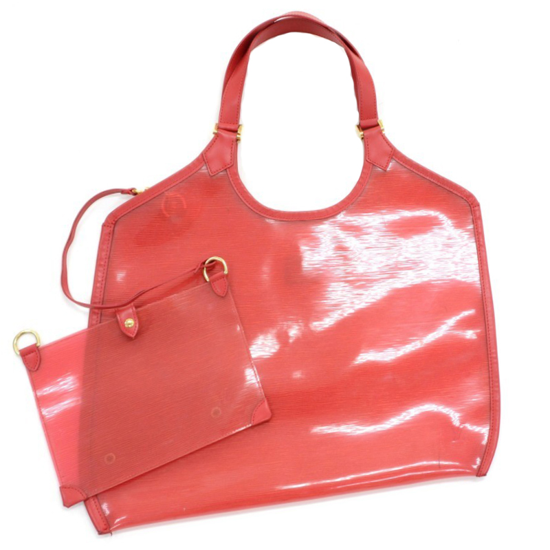 

Louis Vuitton Grenadine Red Vinyl Epi Leather Plage Lagoon GM Bag