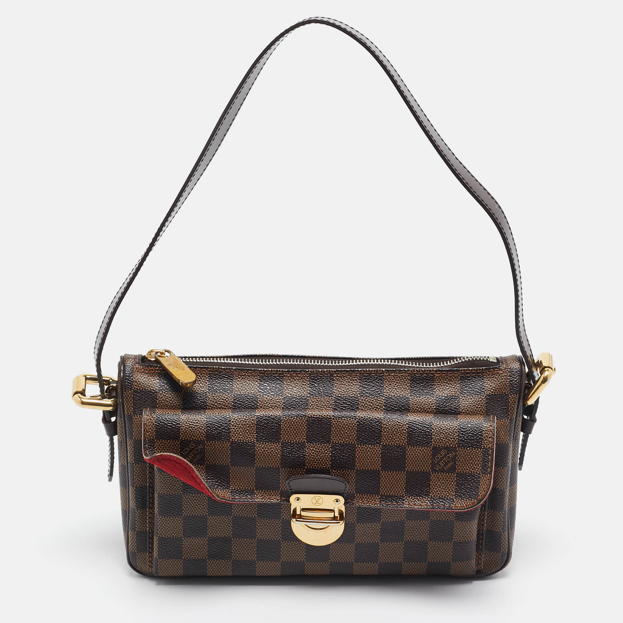 

Louis Vuitton Damier Ebene Canvas Ravello GM Bag, Brown