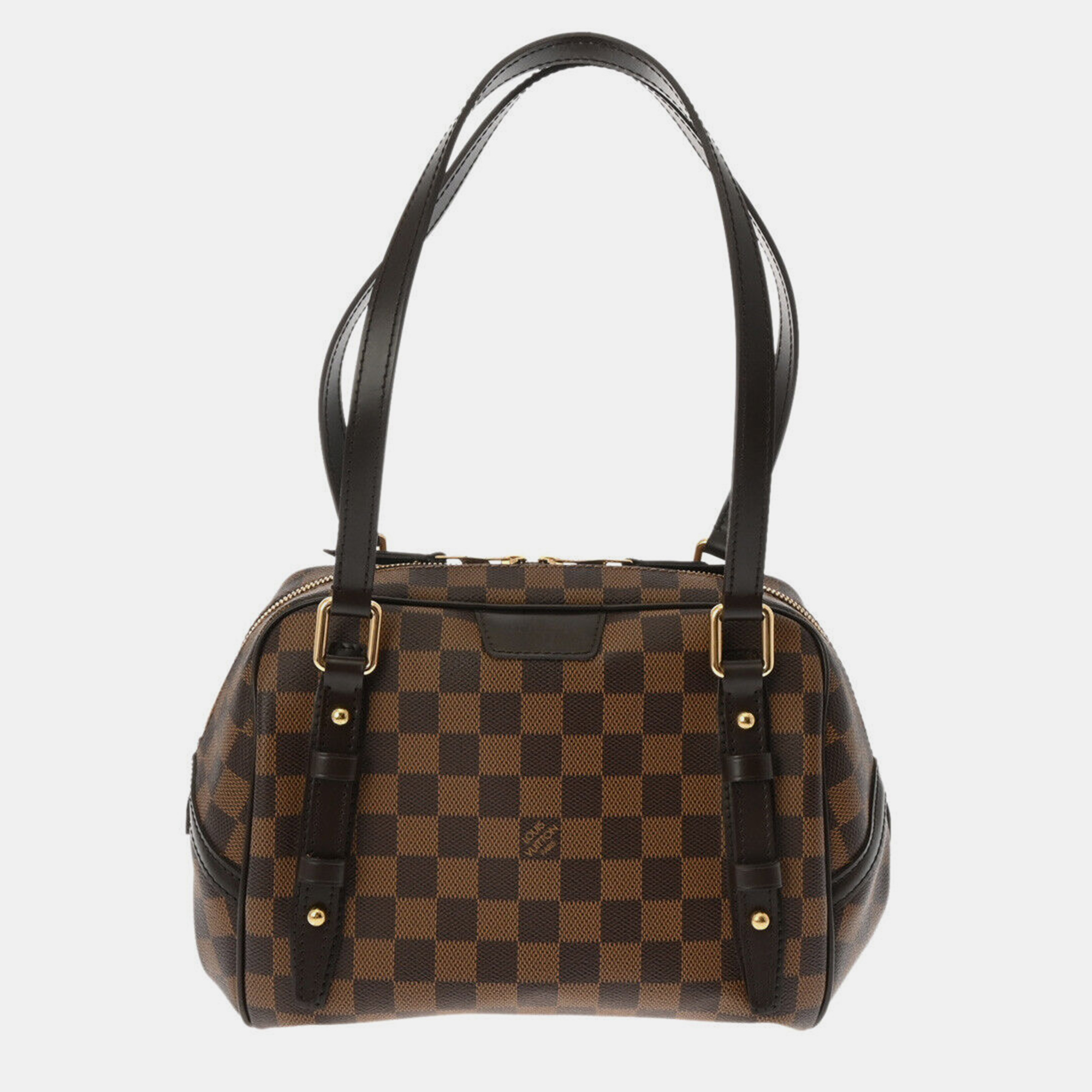 

Louis Vuitton Brown Damier Ebene Canvas Rivington PM Satchel