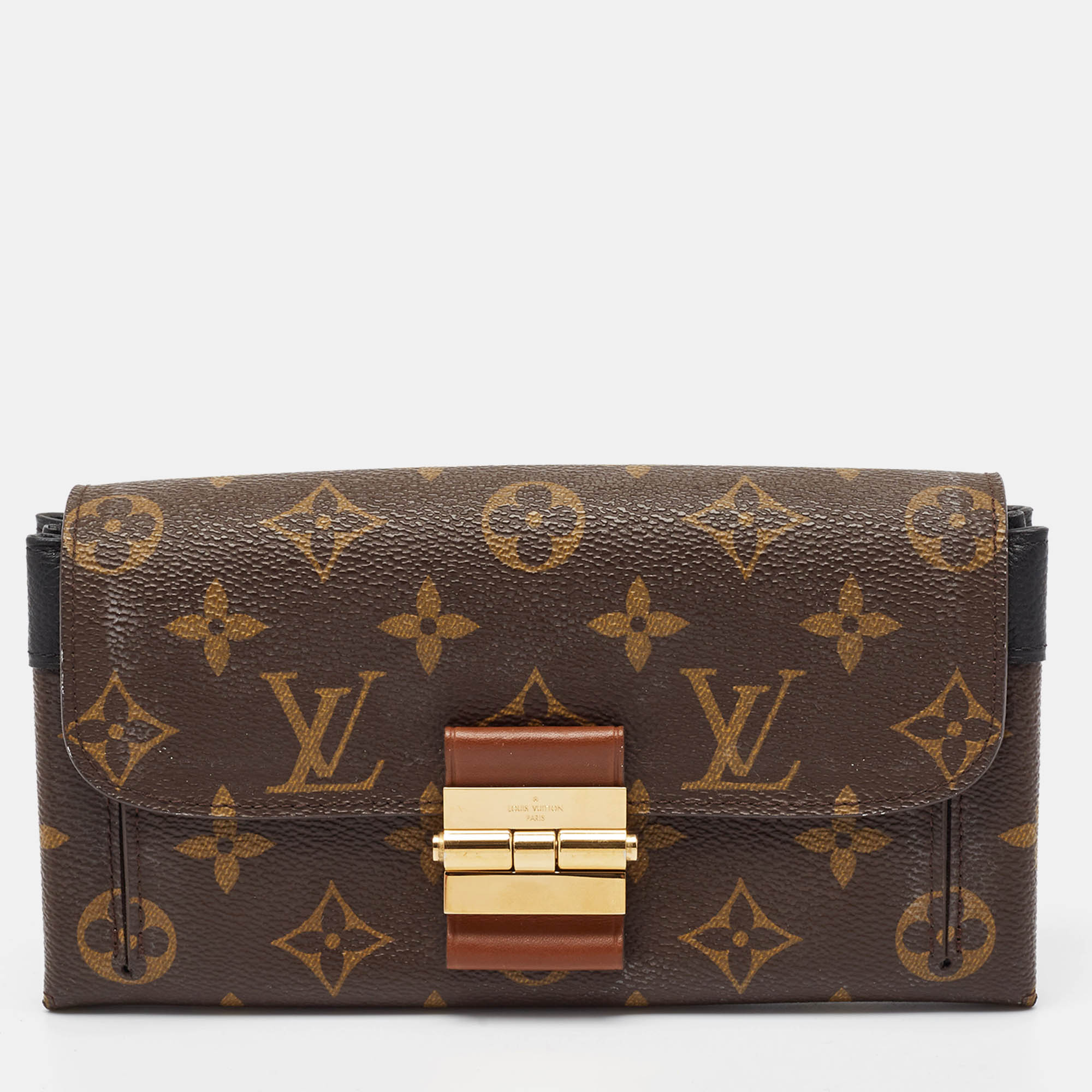 

Louis Vuitton Black Monogram Canvas Elysee Wallet