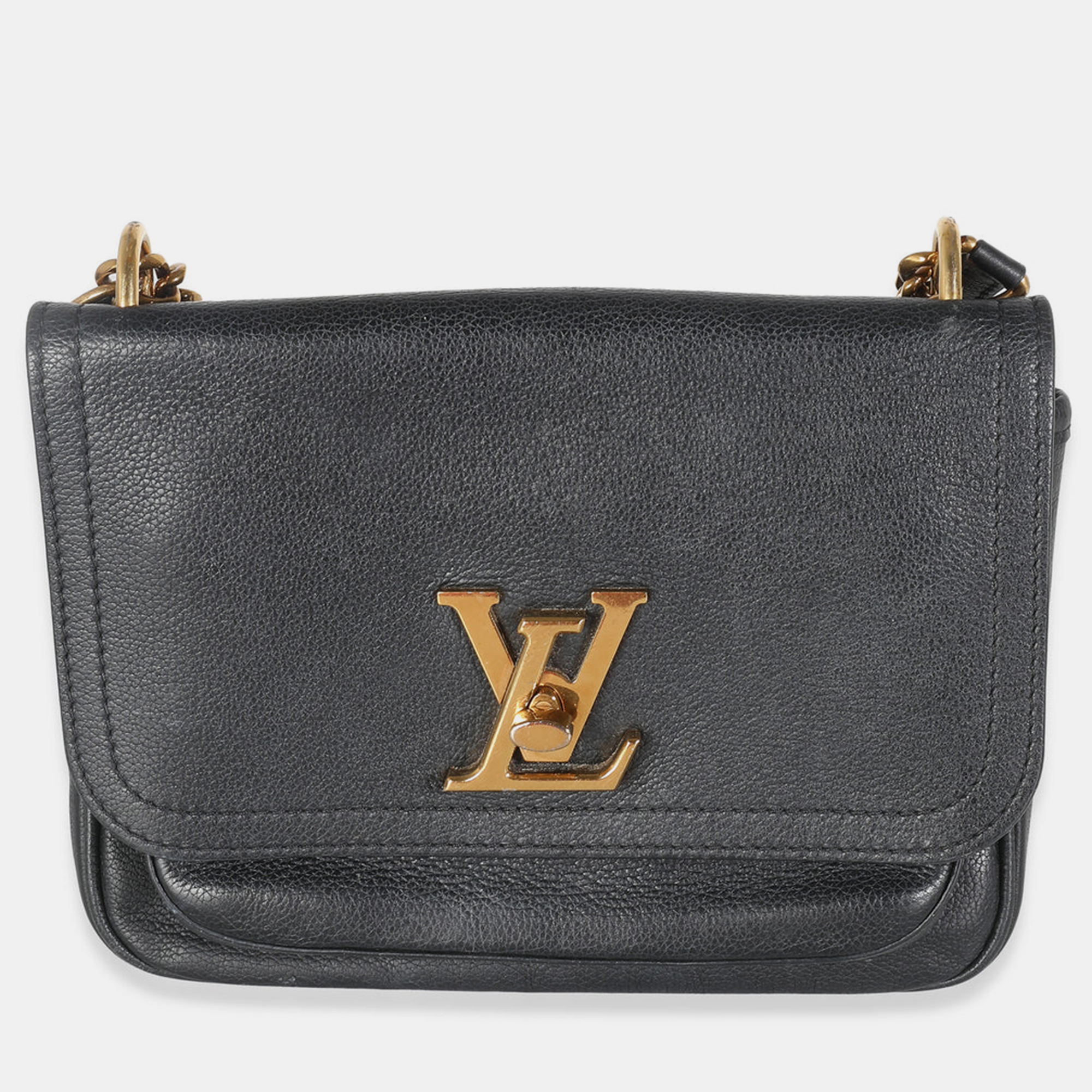

Louis Vuitton Black Taurillon Leather Lockme Tender Shoulder Bag