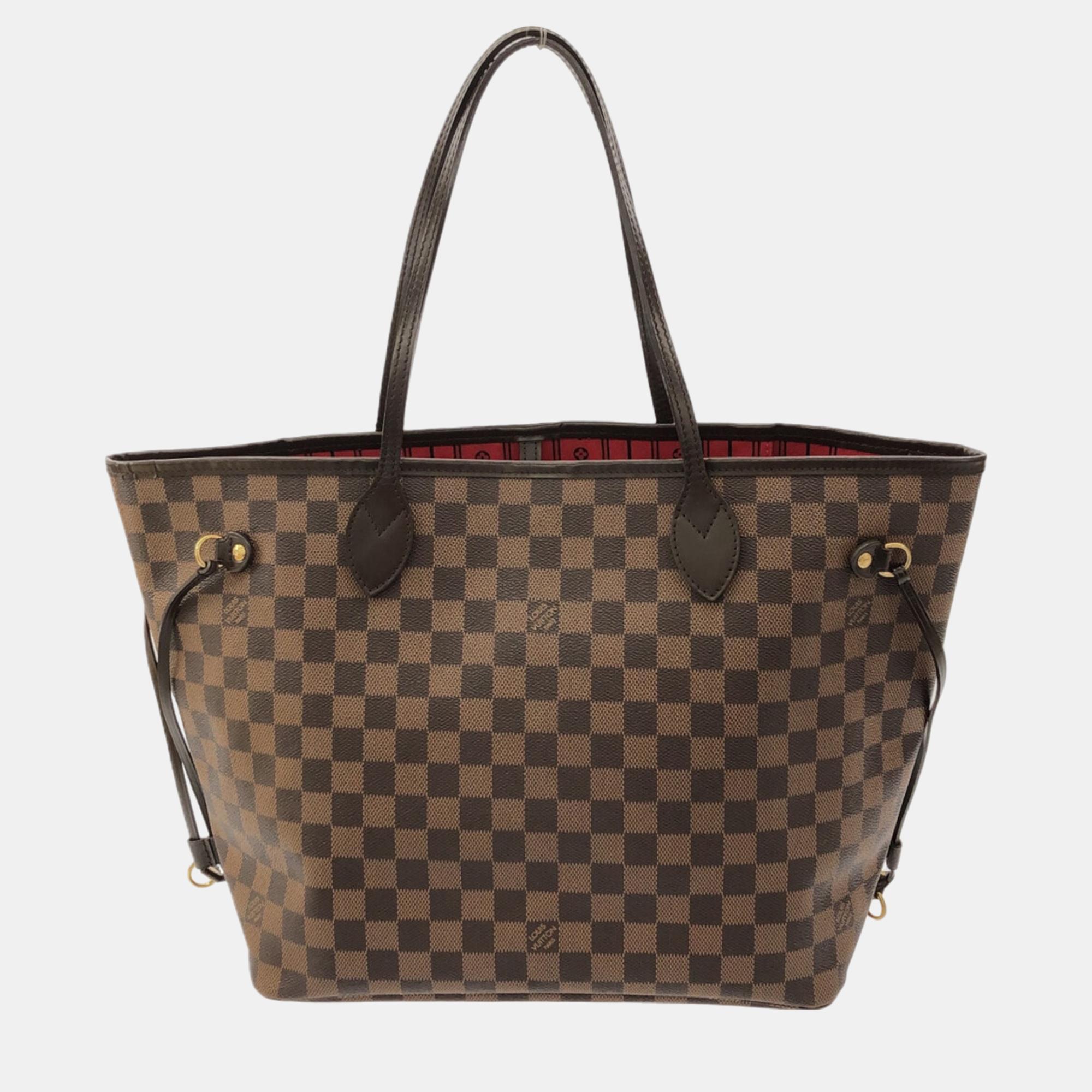 

Louis Vuitton Brown Damier Ebene Neverfull MM