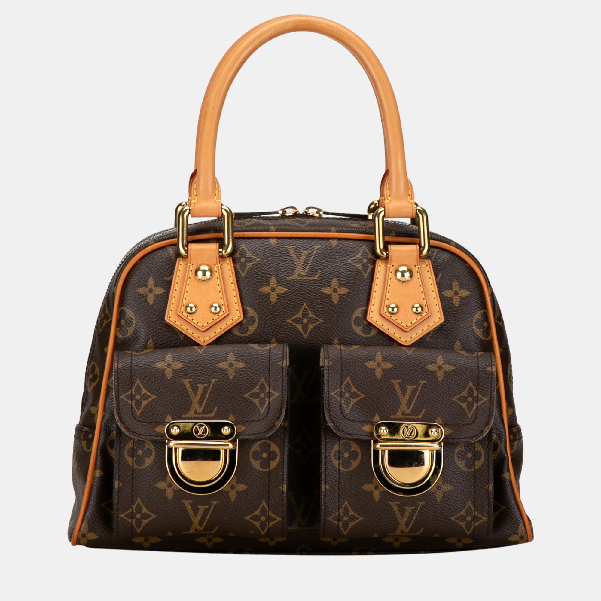 

Louis Vuitton Brown Monogram Manhattan PM