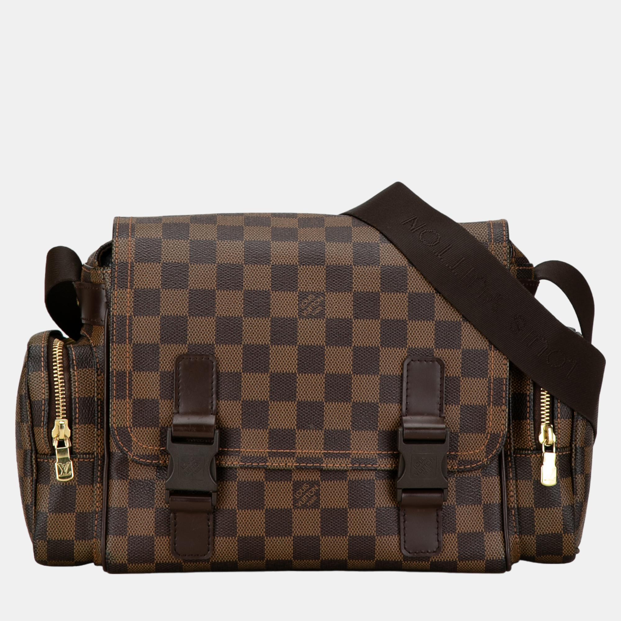 

Louis Vuitton Brown Damier Ebene Melville Reporter