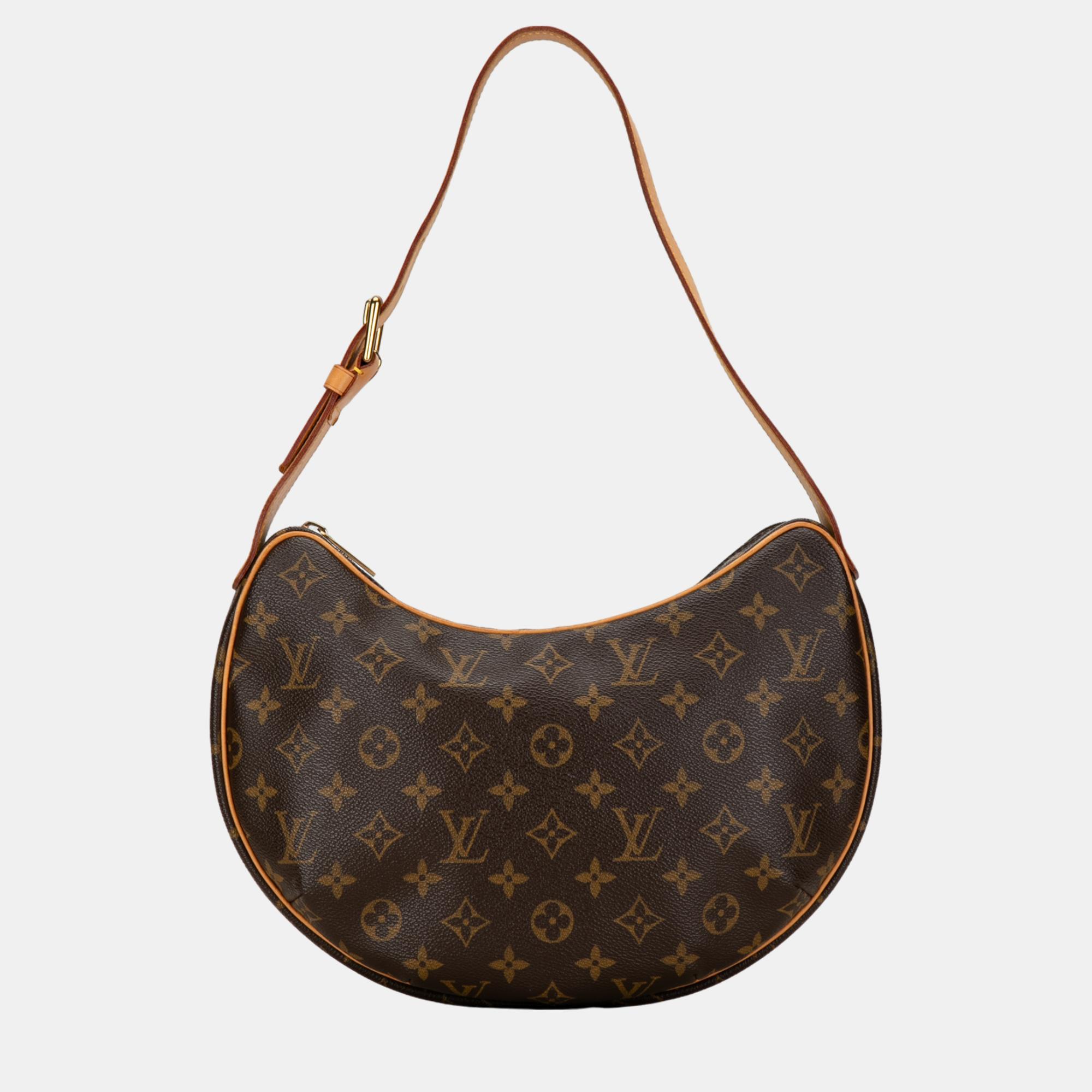 

Louis Vuitton Brown Monogram Croissant MM