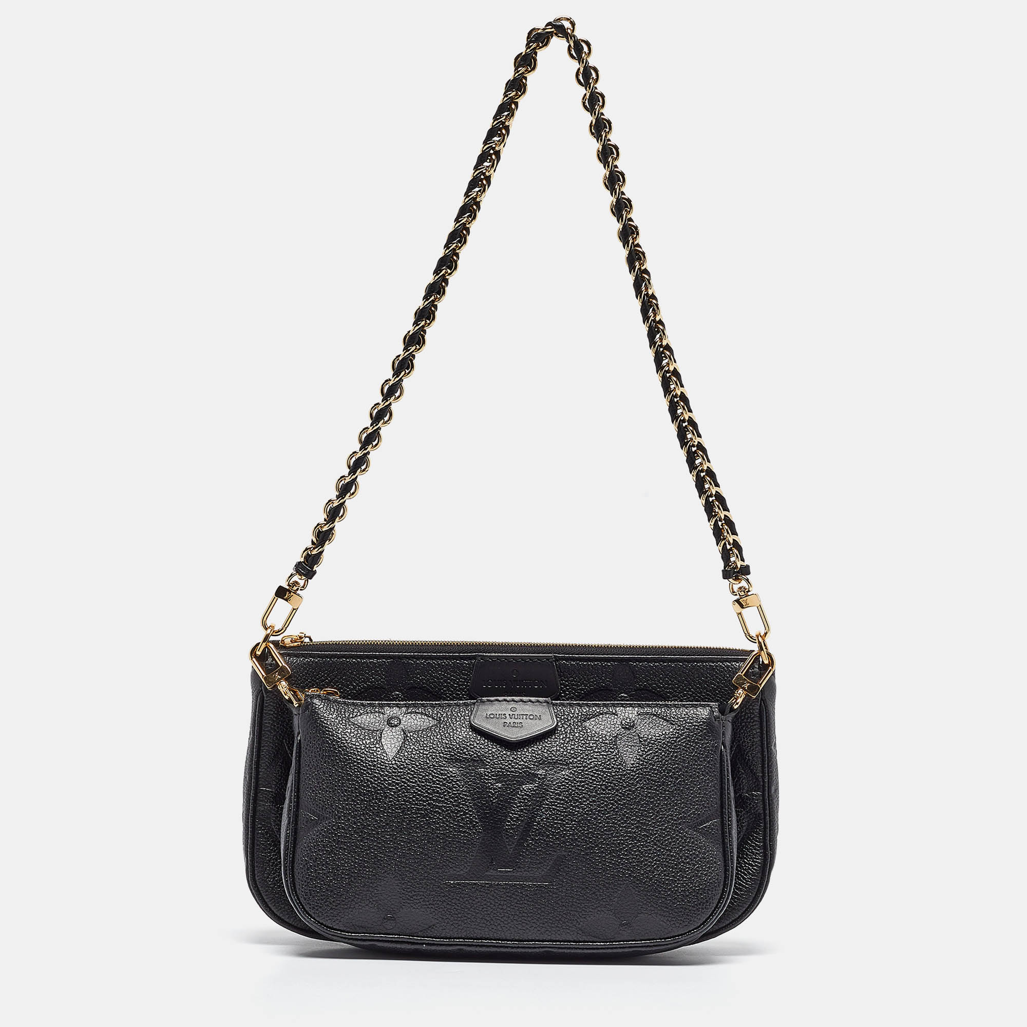 

Louis Vuitton Black Monogram Empreinte Leather Multi-Pochette Accessoires Bag