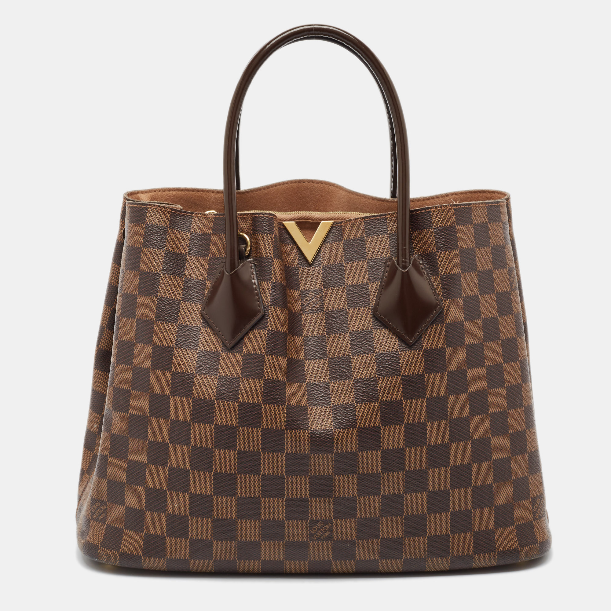 

Louis Vuitton Damier Ebene Canvas Kensington V Bag, Brown