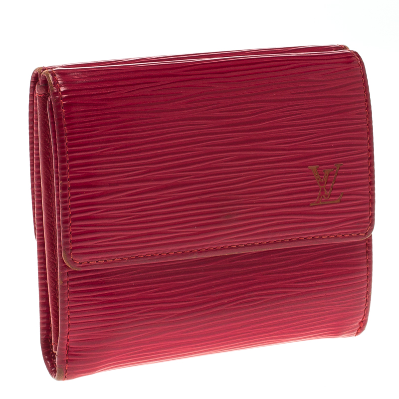 Louis Vuitton Red Epi Leather Elise Wallet Louis Vuitton | TLC