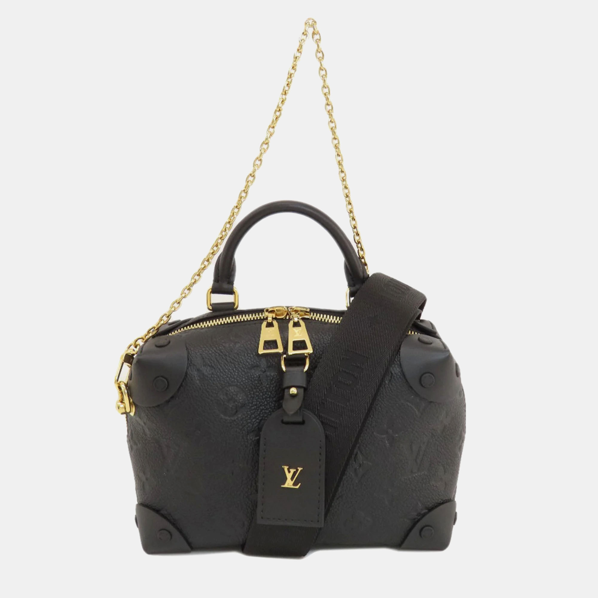 

Louis Vuitton Black Monogram Empriente Leather Petite Malle Souple Shoulder Bag