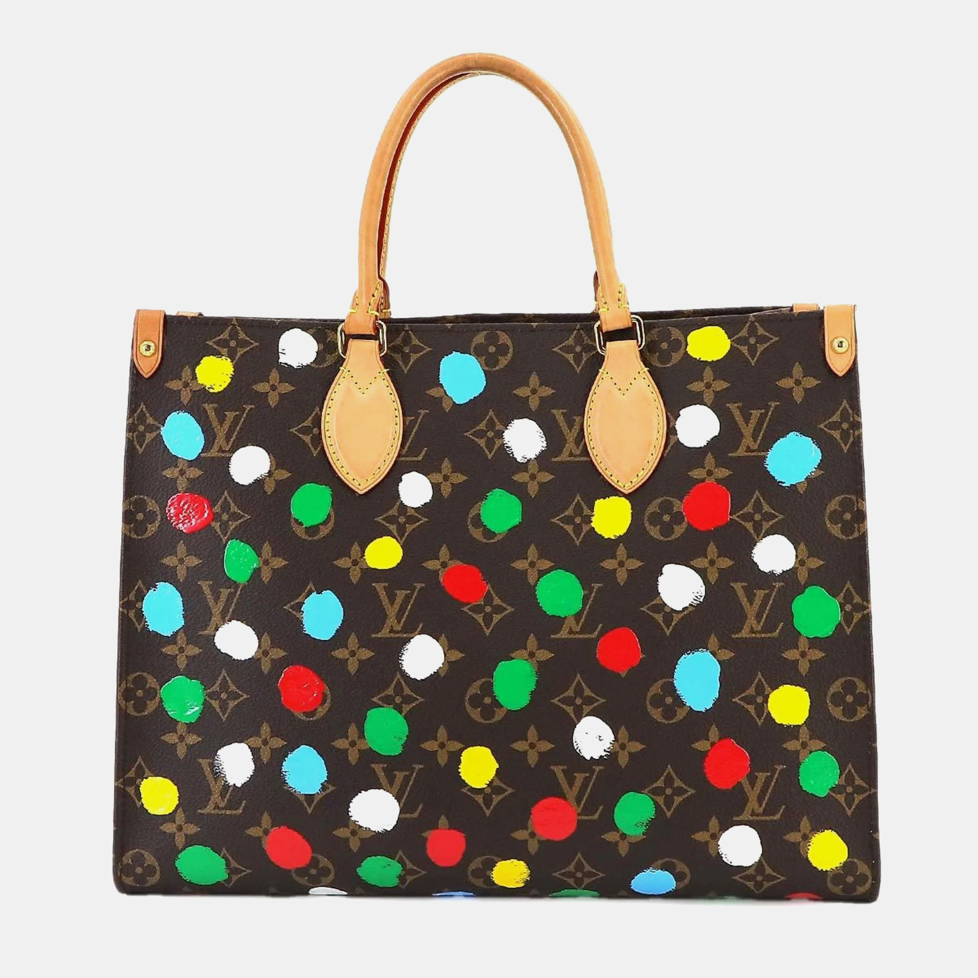 

Louis Vuitton Monogram Infinity Dots Canvas Onthego MM Tote Bag, Brown