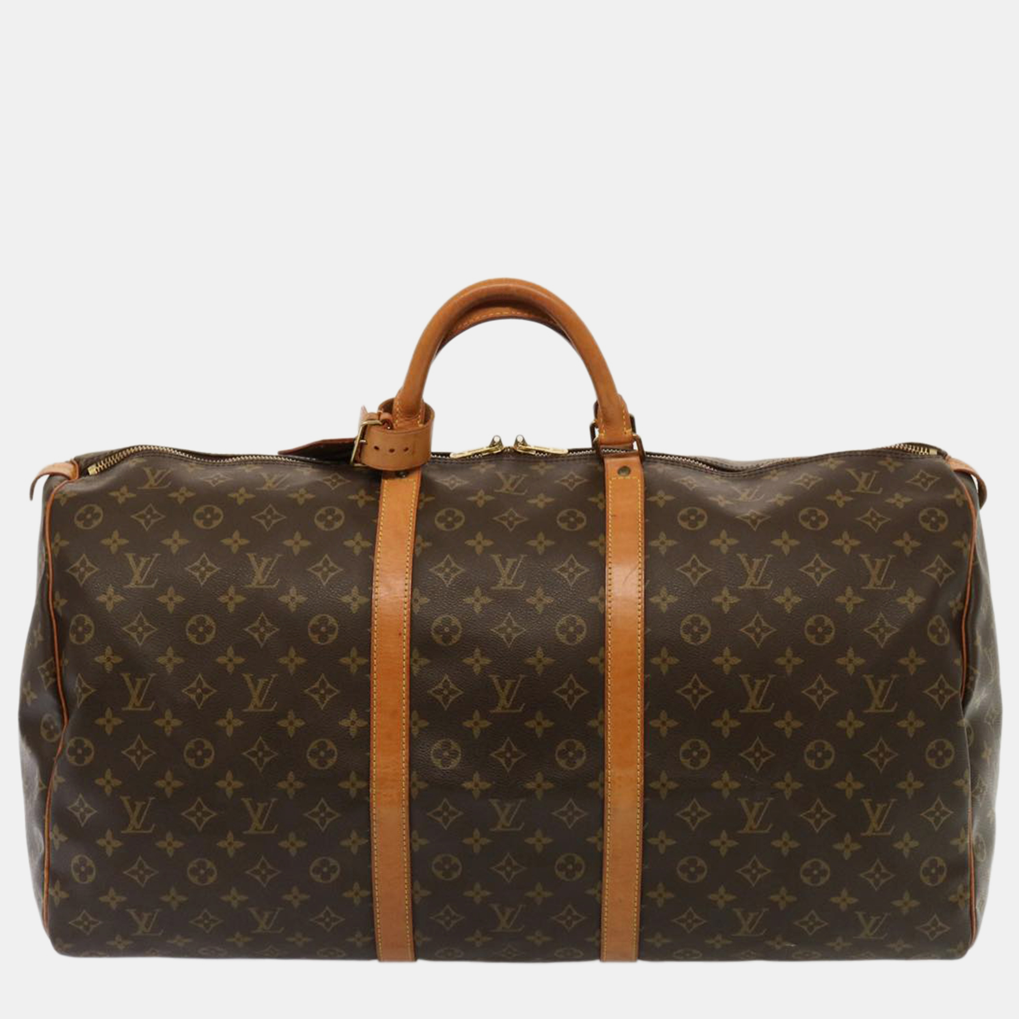 

Louis Vuitton Brown Canvas Keepall 60 travel bag