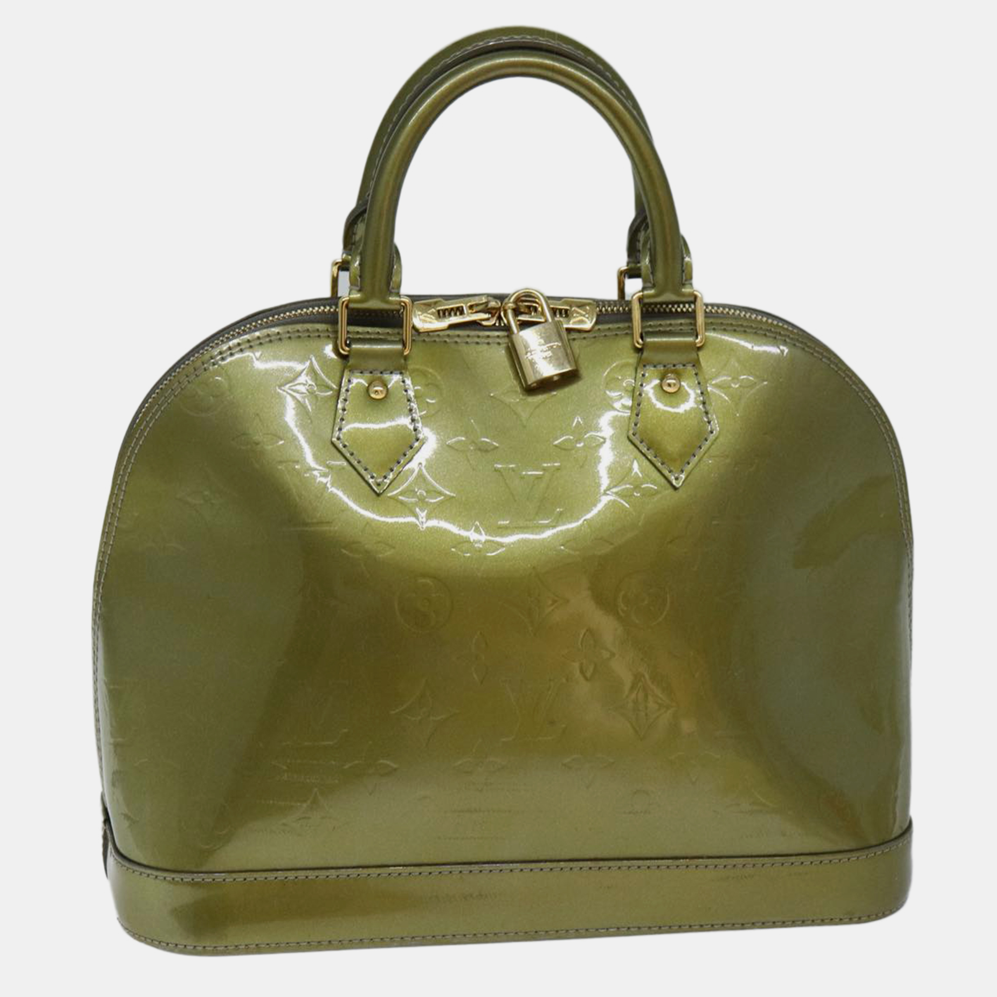 

Louis Vuitton Green Monogram Vernis Alma handbag