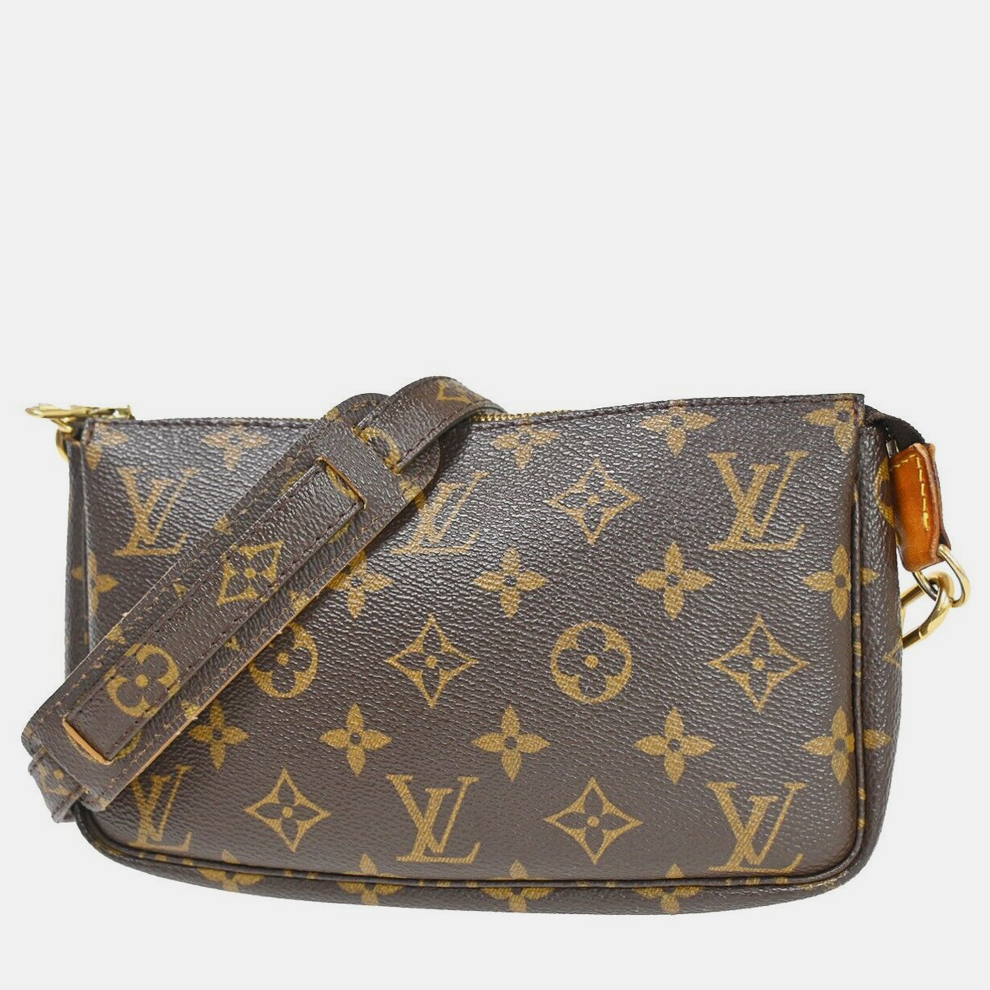 

Louis Vuitton Brown Canvas Pochette Accessoires handbag