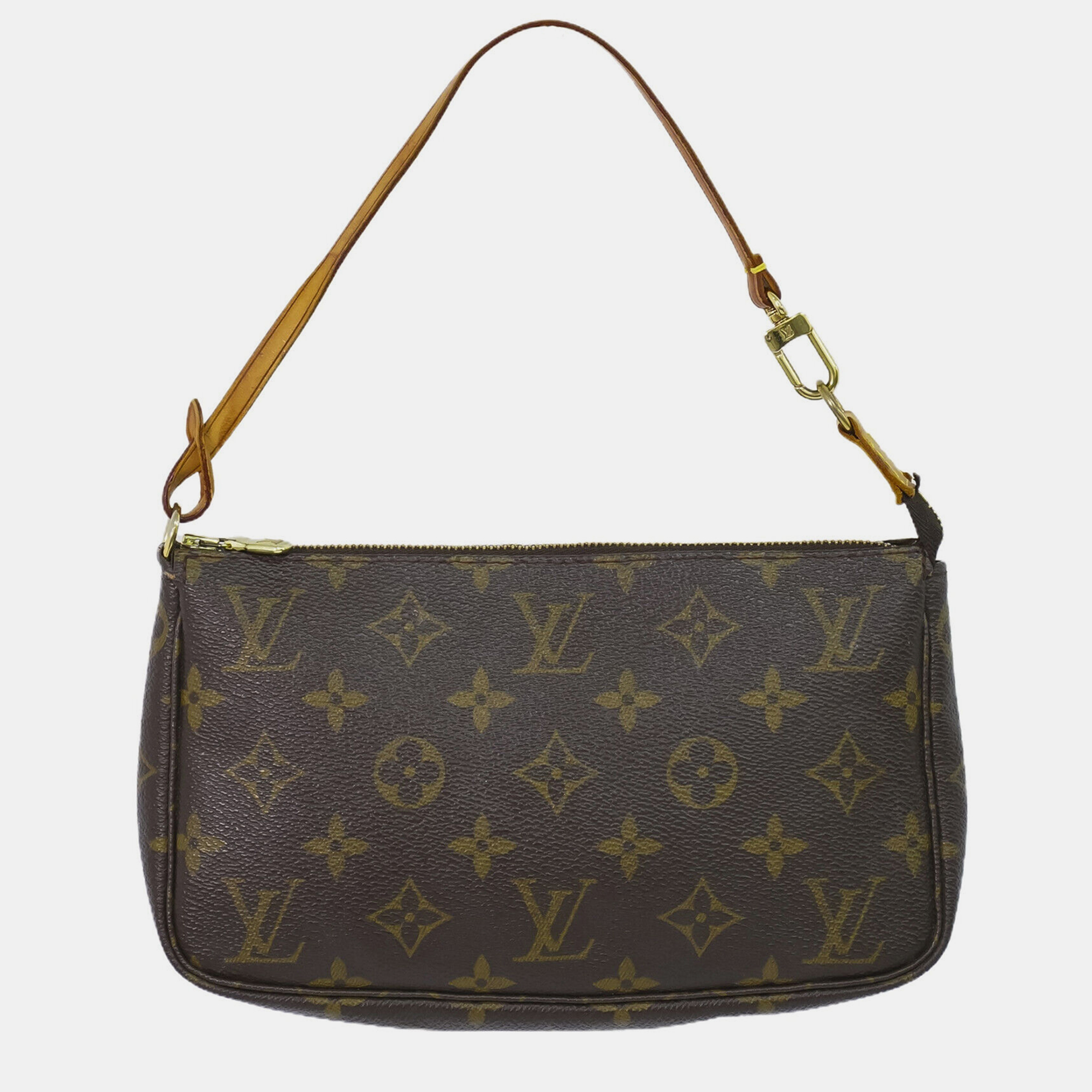 

Louis Vuitton Brown Monogram Canvas Pochette Accessoire clutch bag