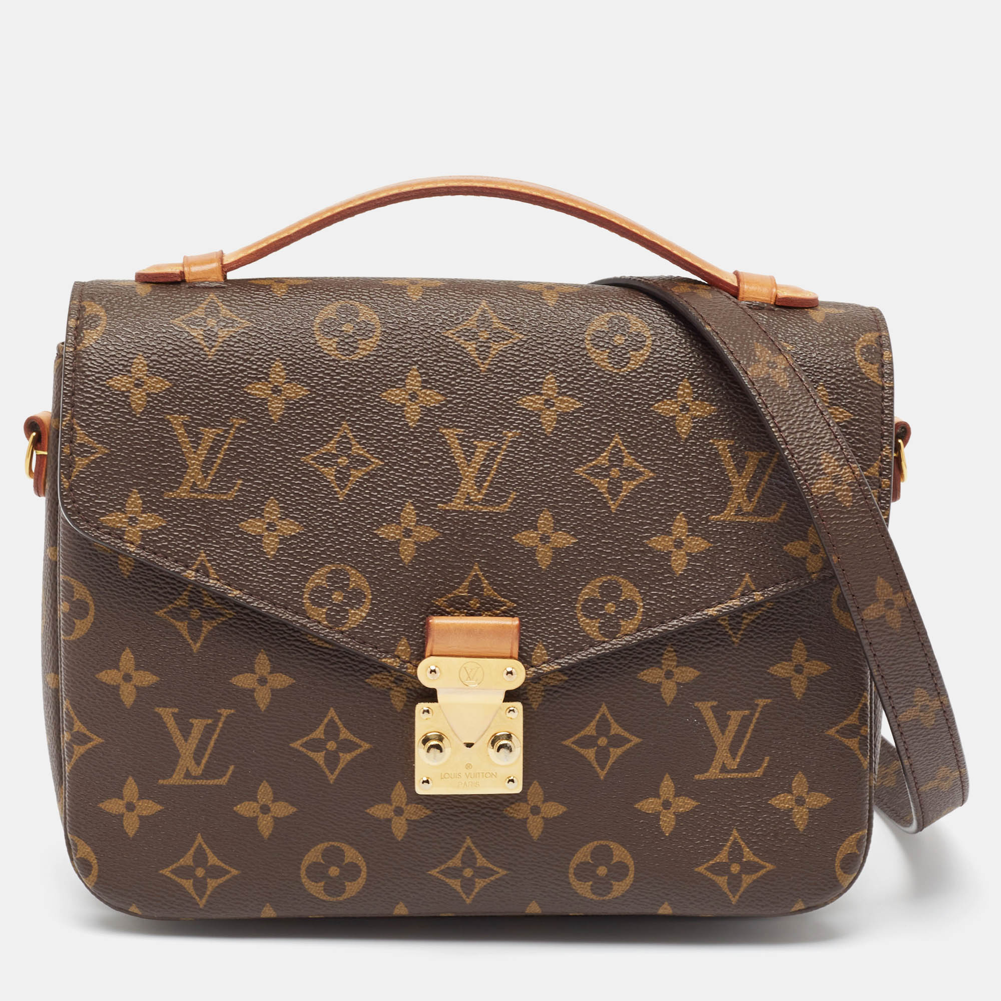 

Louis Vuitton Monogram Canvas Pochette Metis Bag, Brown