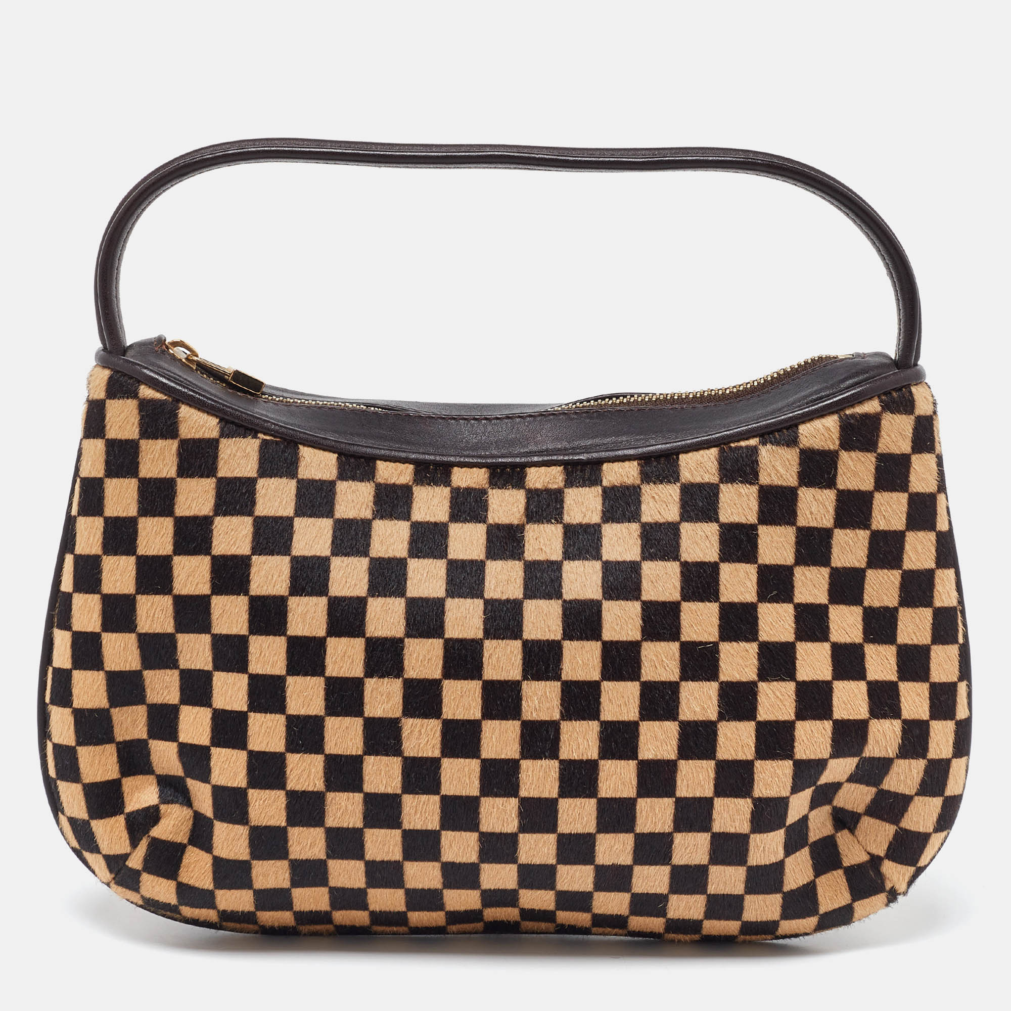 

Louis Vuitton Damier Calfhair and Leather Limited Edition Sauvage Tigre Bag, Brown