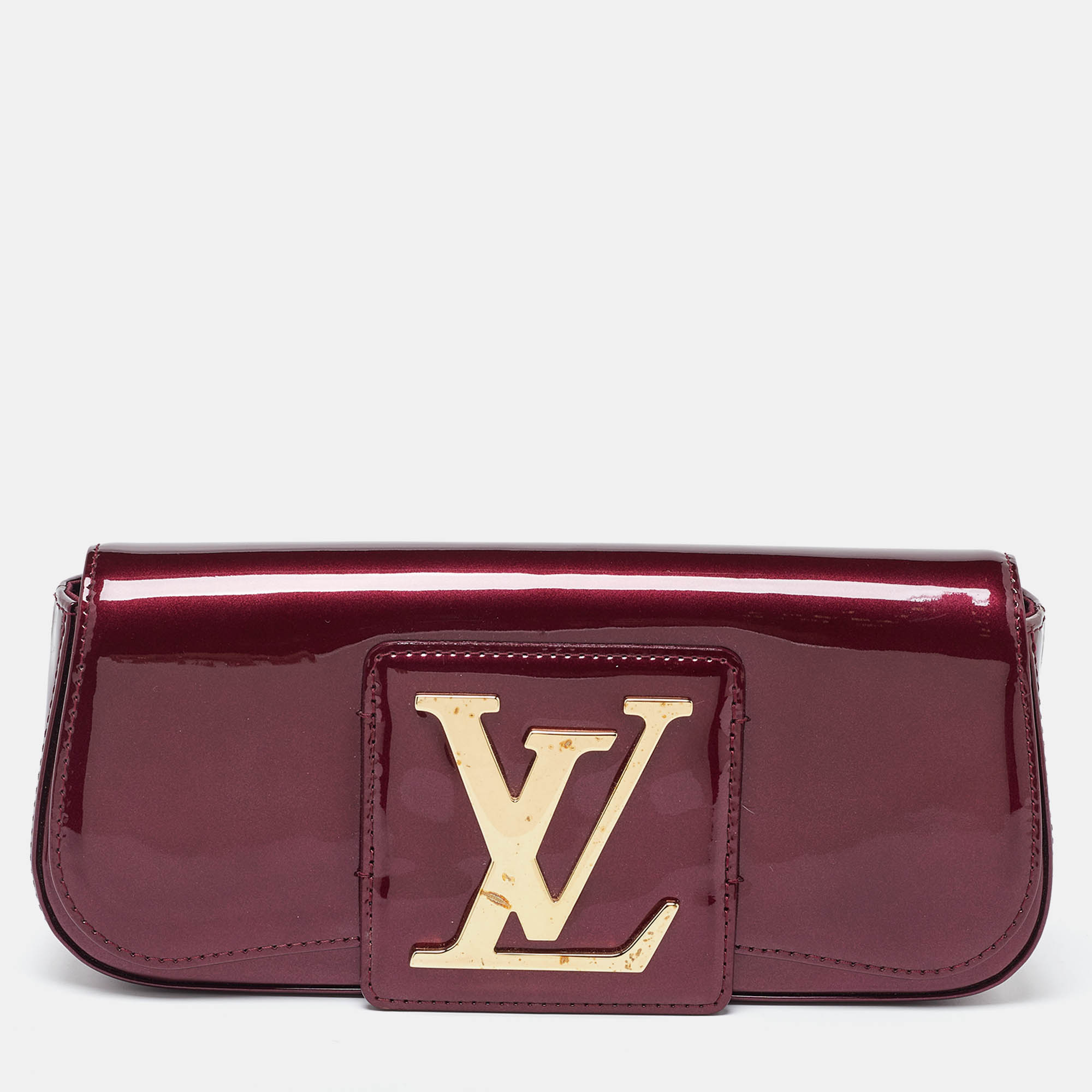 

Louis Vuitton Rouge Fauviste Vernis Sobe Clutch, Burgundy