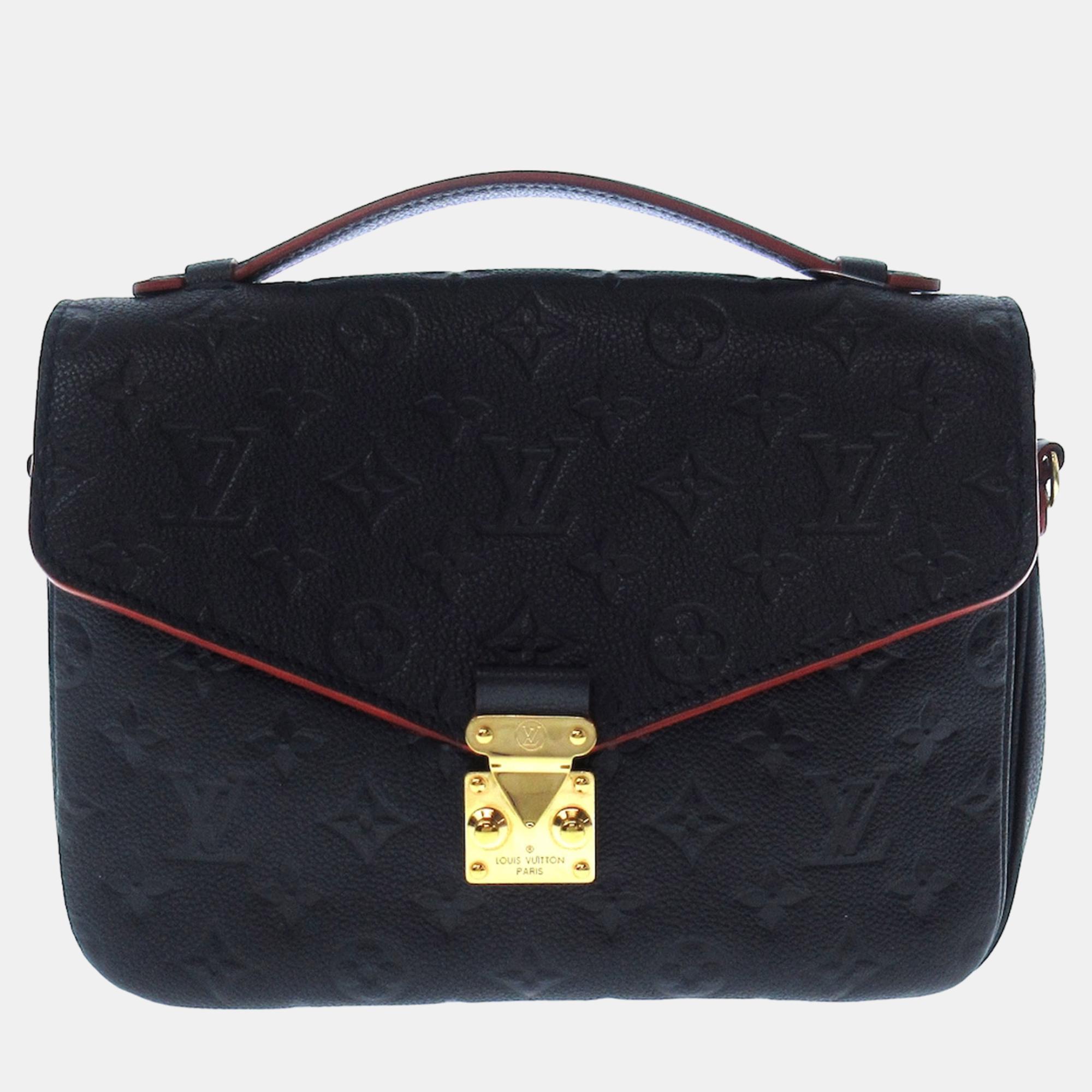 

Louis Vuitton Navy Blue Monogram Empreinte Pochette Metis