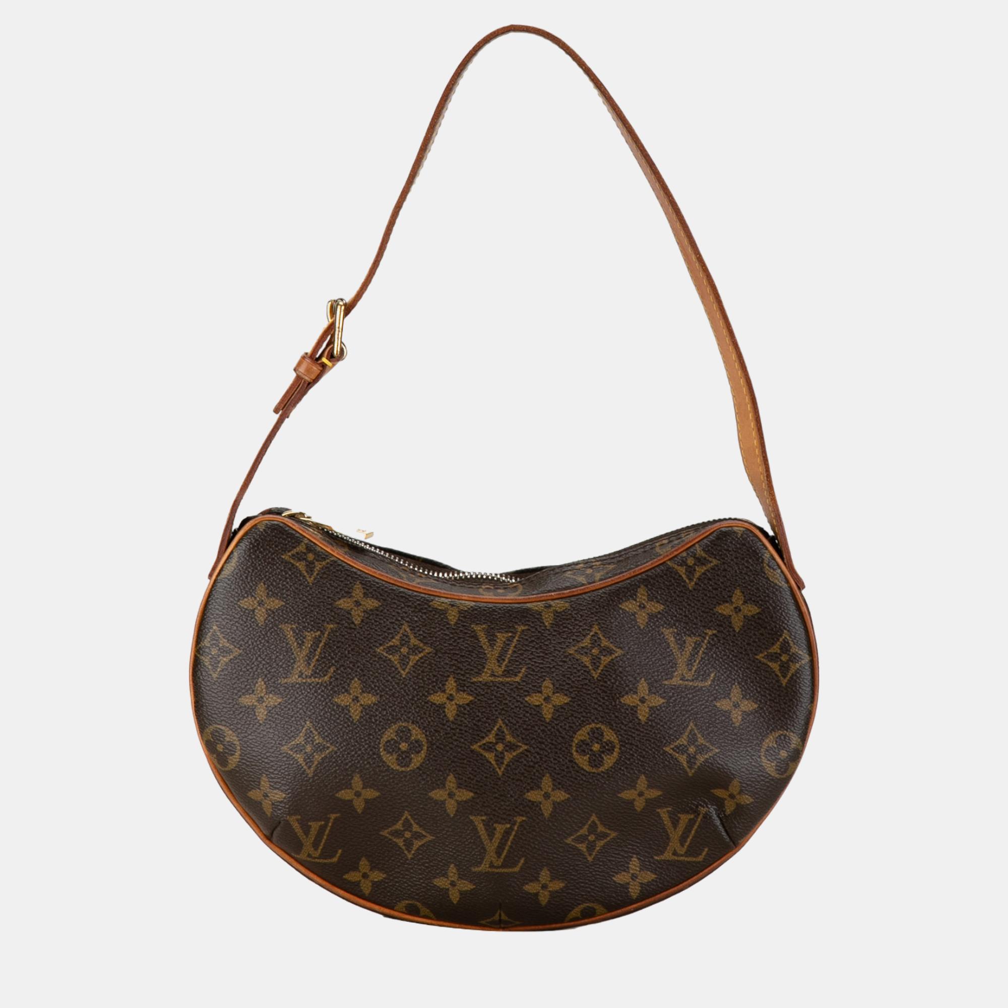 

Louis Vuitton Brown Monogram Croissant PM