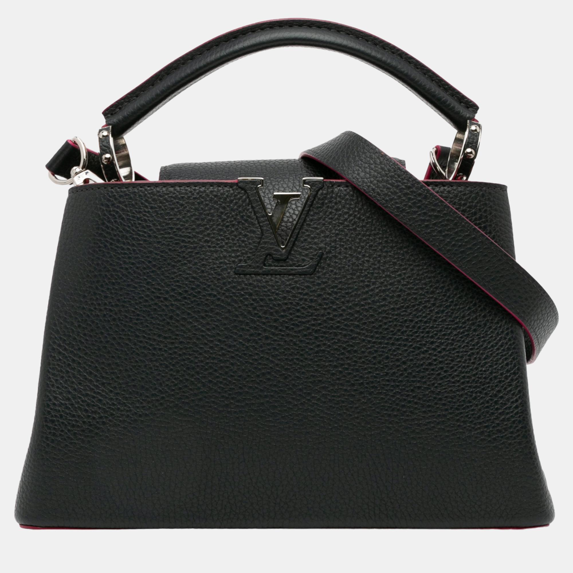 

Louis Vuitton Black Taurillon Capucines BB