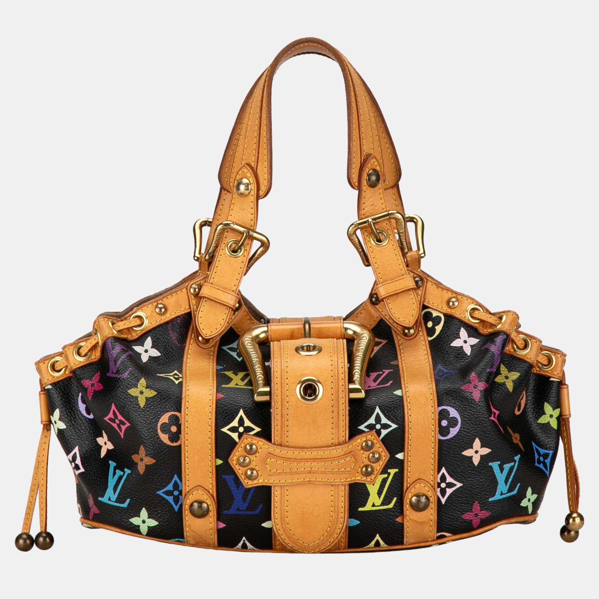 

Louis Vuitton Black Monogram Multicolore Theda PM