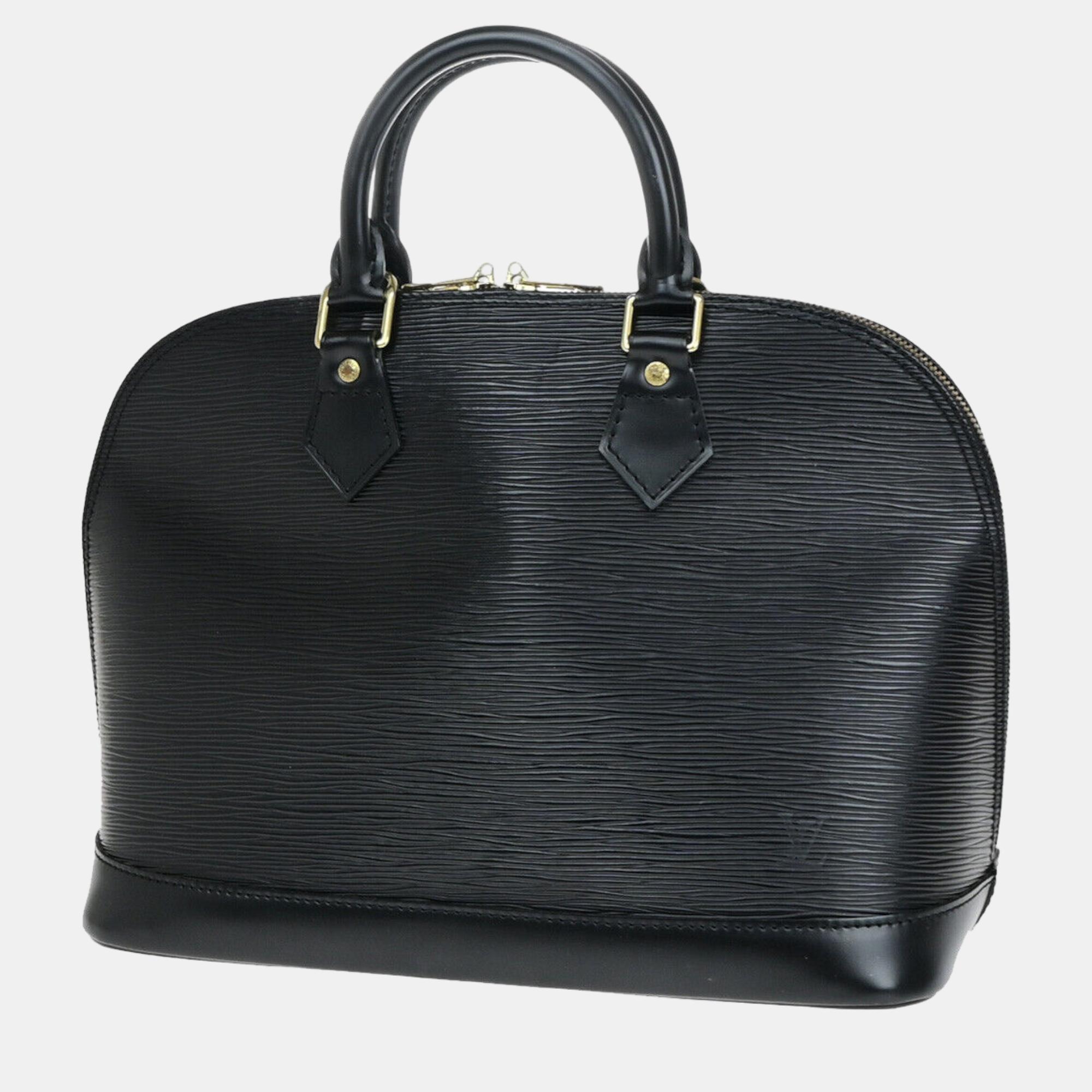 

Louis Vuitton Black Epi Leather Alma handbag