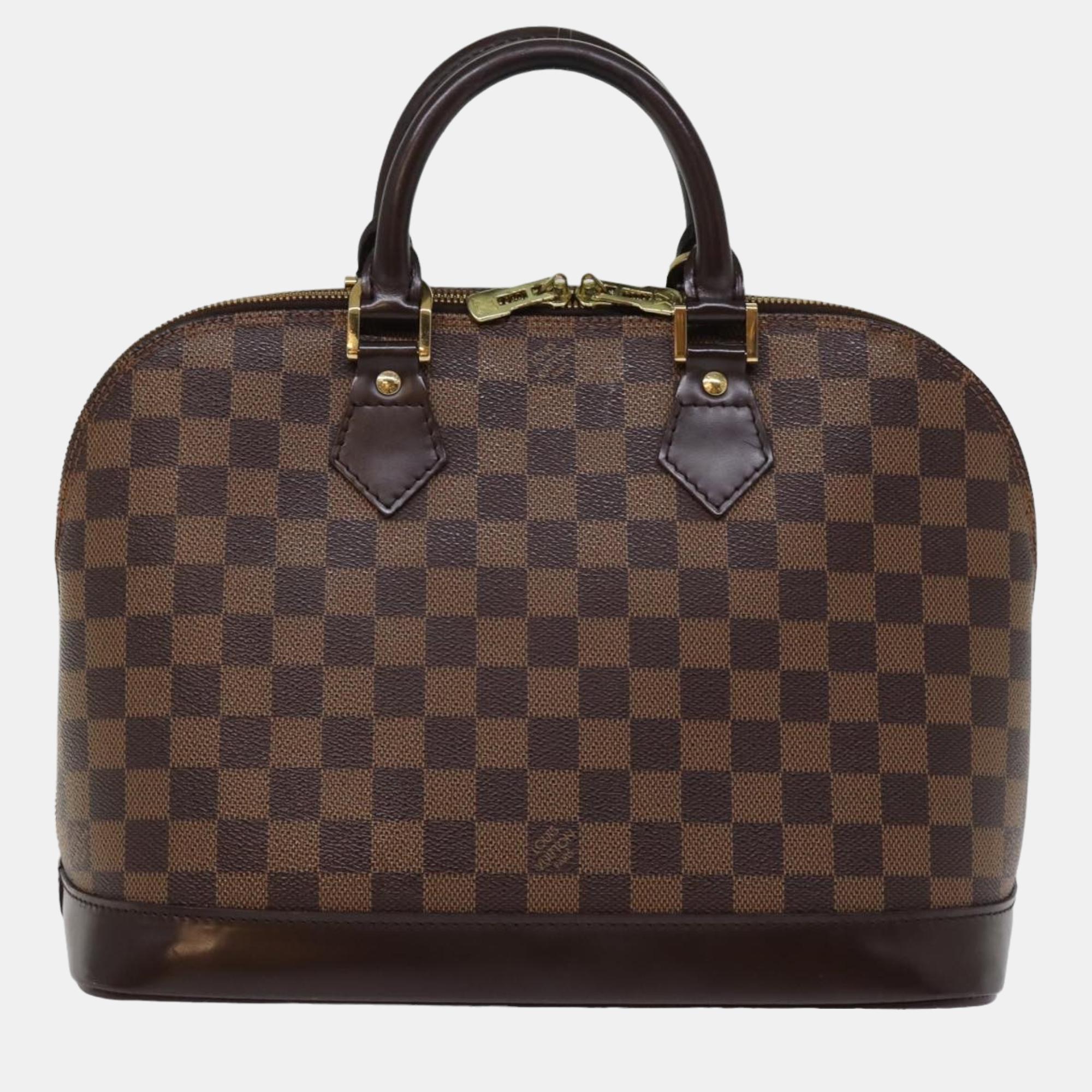 

Louis Vuitton Brown Damier Ebene Canvas Alma handbag