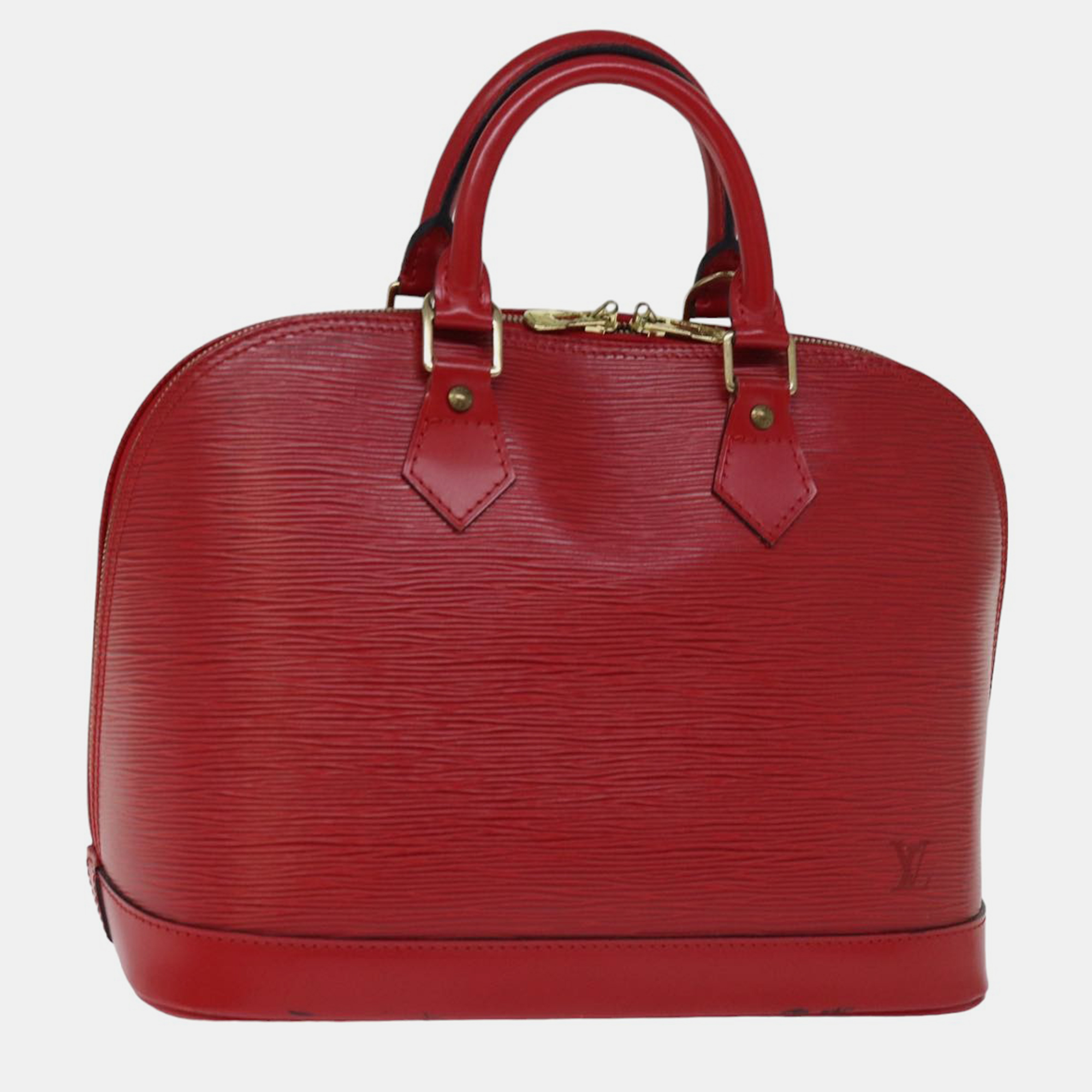 

Louis Vuitton Red Epi Leather Alma handbag