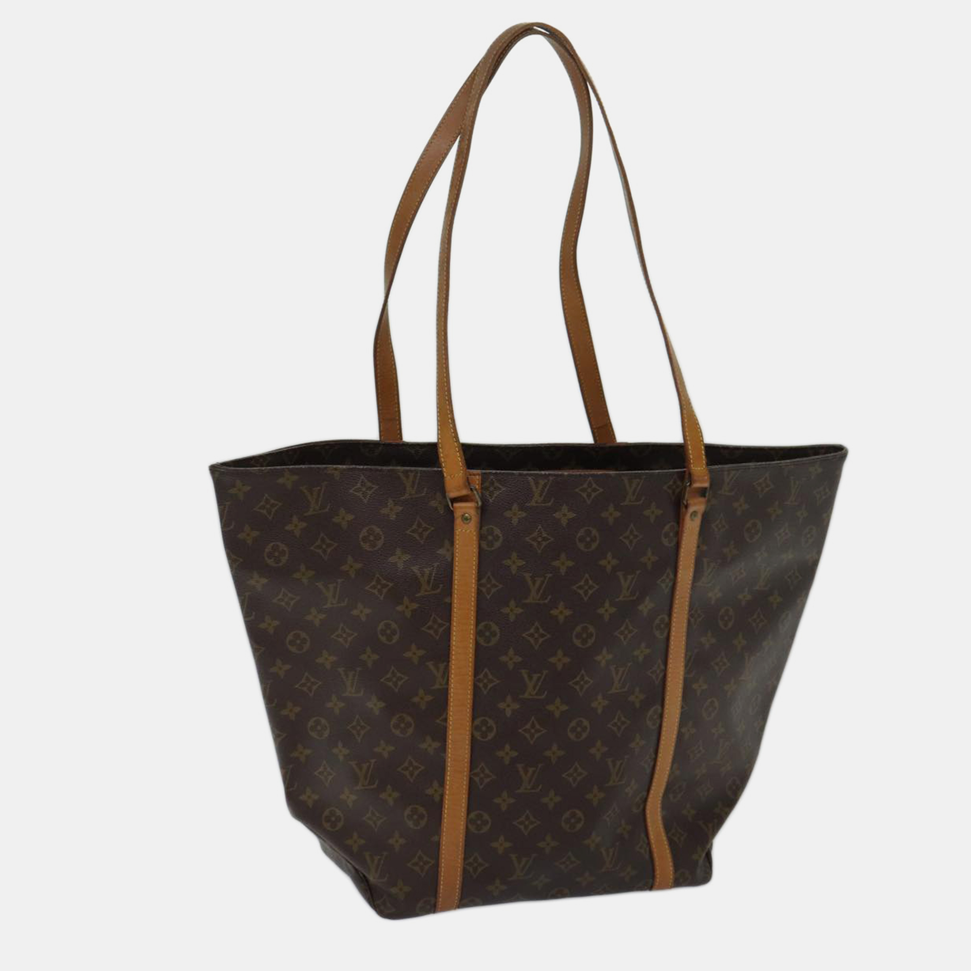 

Louis Vuitton Brown Canvas Sac Shopping tote bag